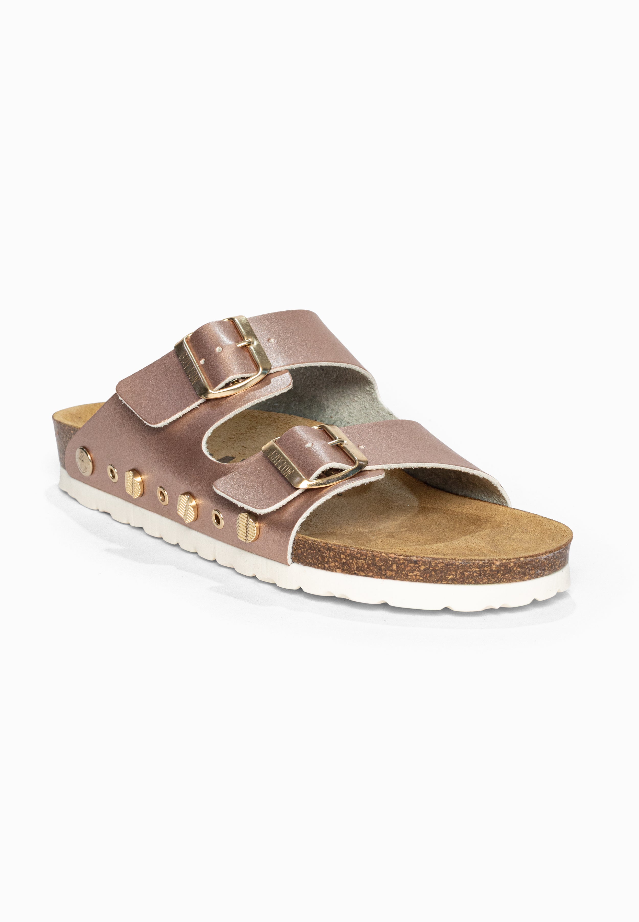 Sandales 2 Brides Rivalta Rose gold Bayton pour Femme
