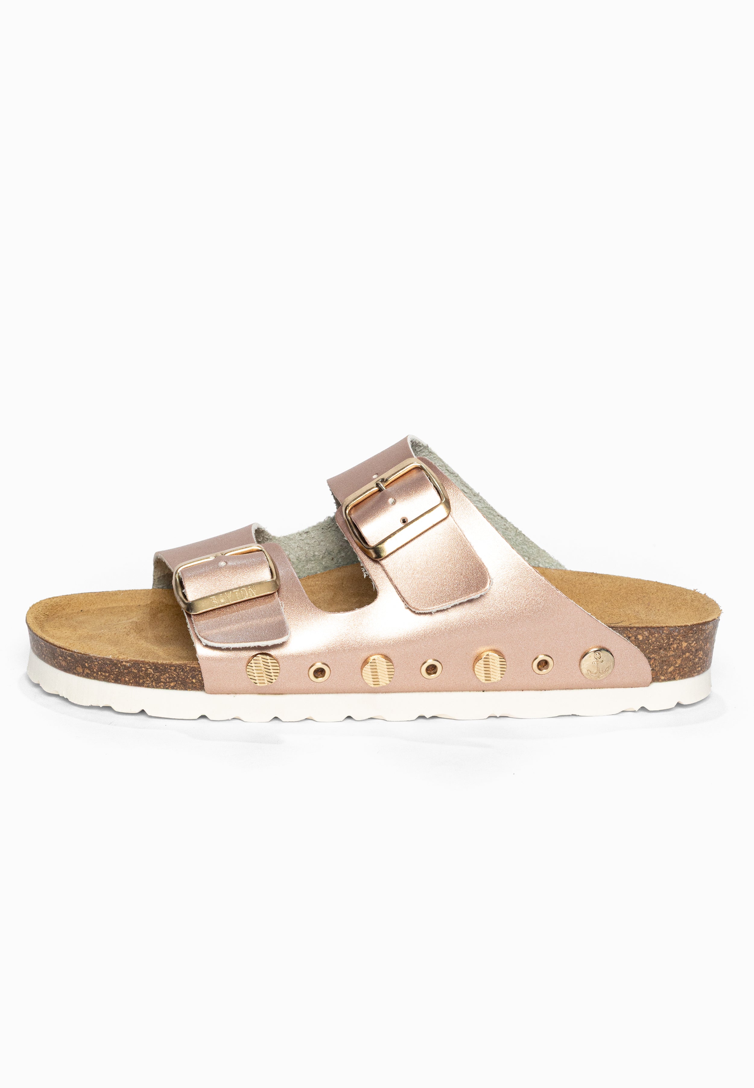 Sandales 2 Brides Rivalta Rose gold Bayton pour Femme