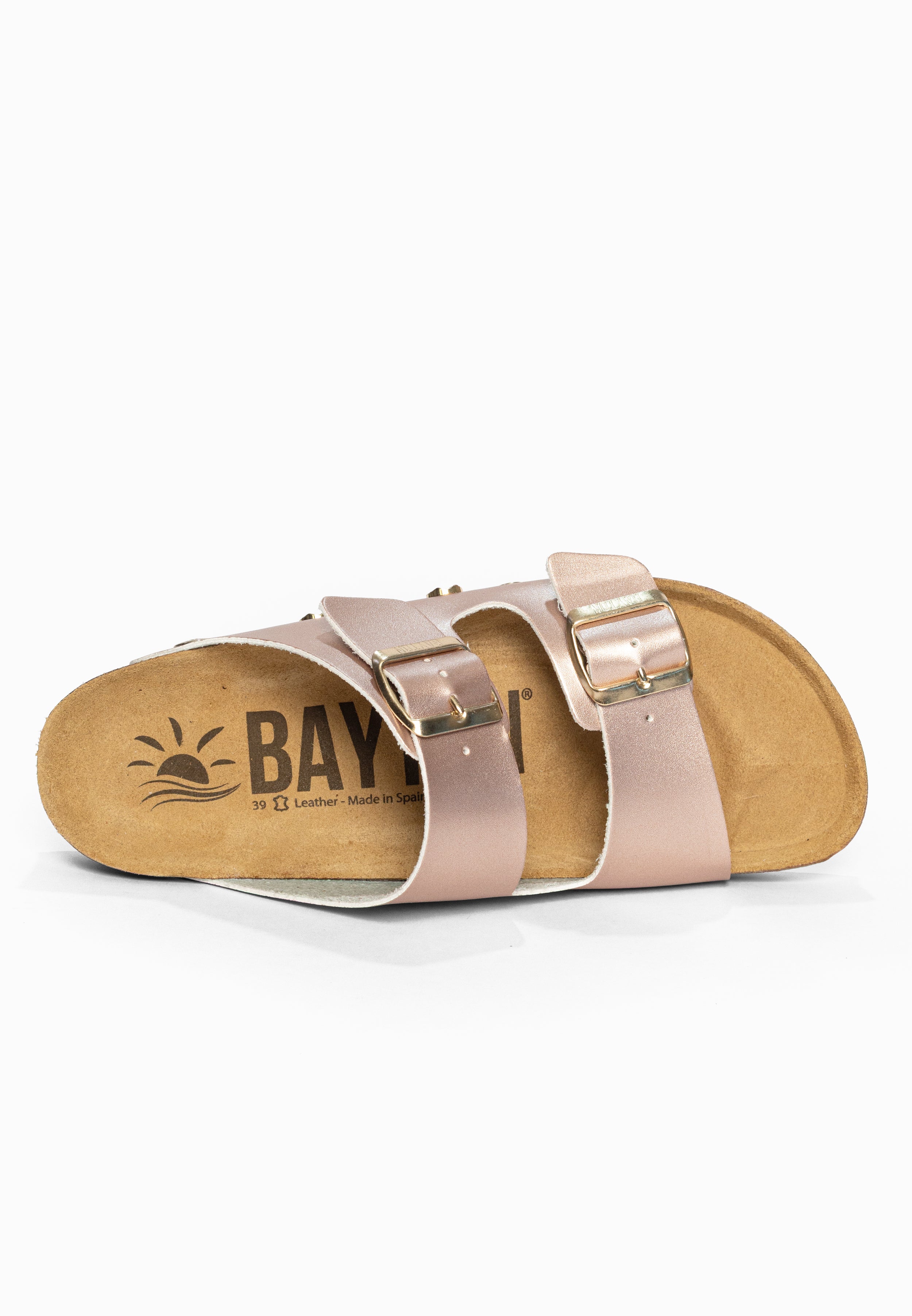 Sandales 2 Brides Rivalta Rose gold Bayton pour Femme