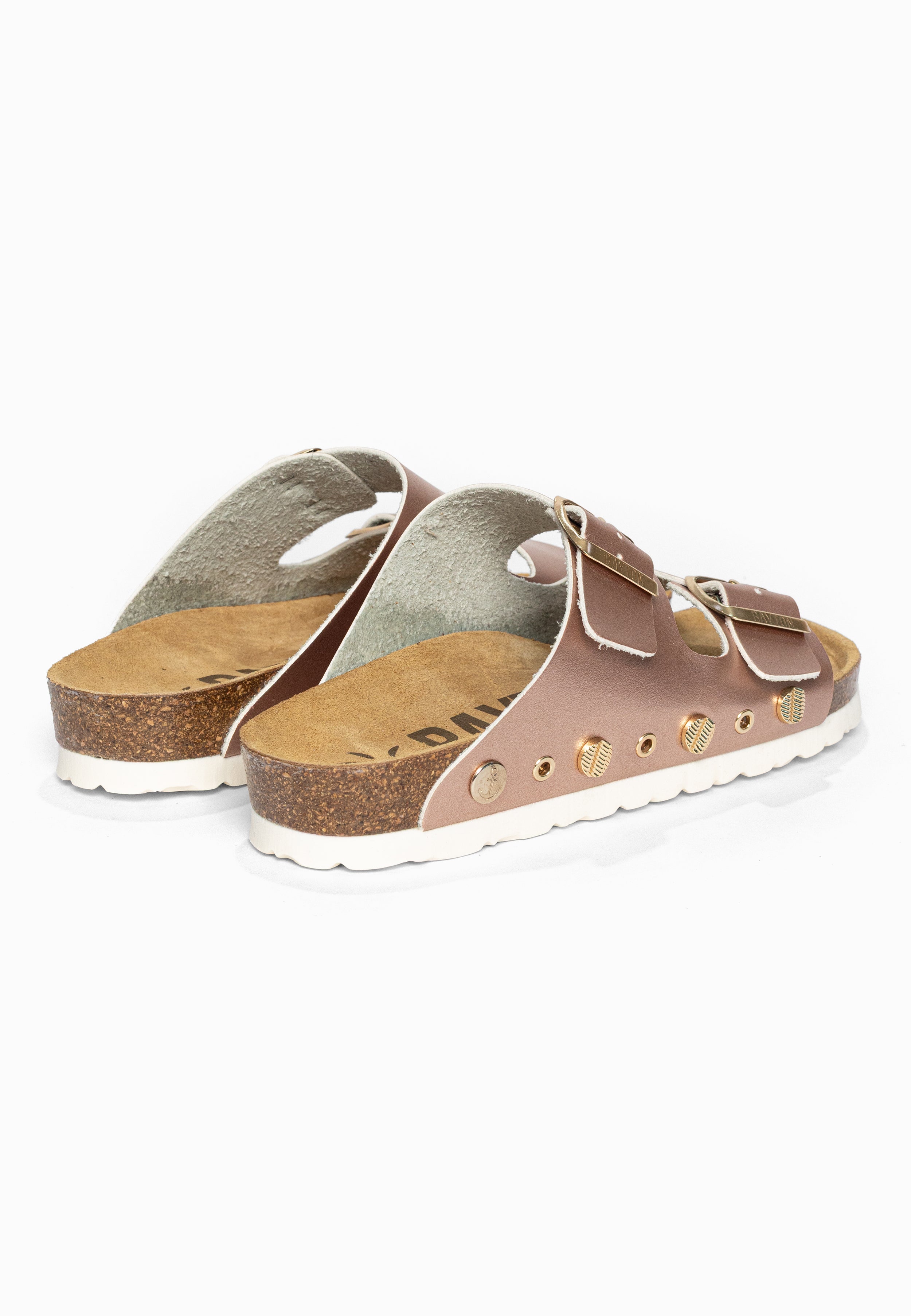 Sandales 2 Brides Rivalta Rose gold Bayton pour Femme