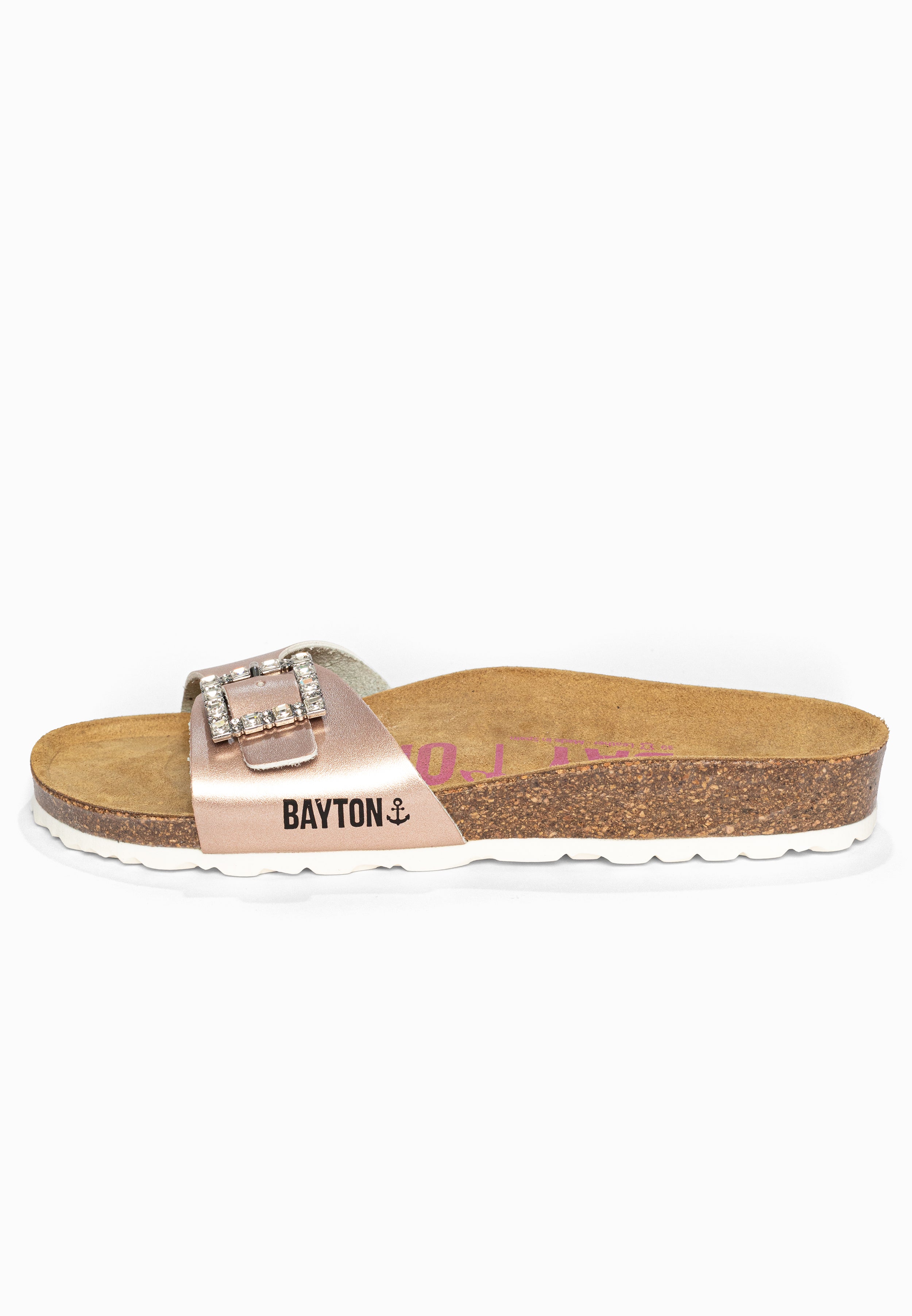 Sandales 1 Bride Strass Zephyr Rose gold Bayton pour Femme