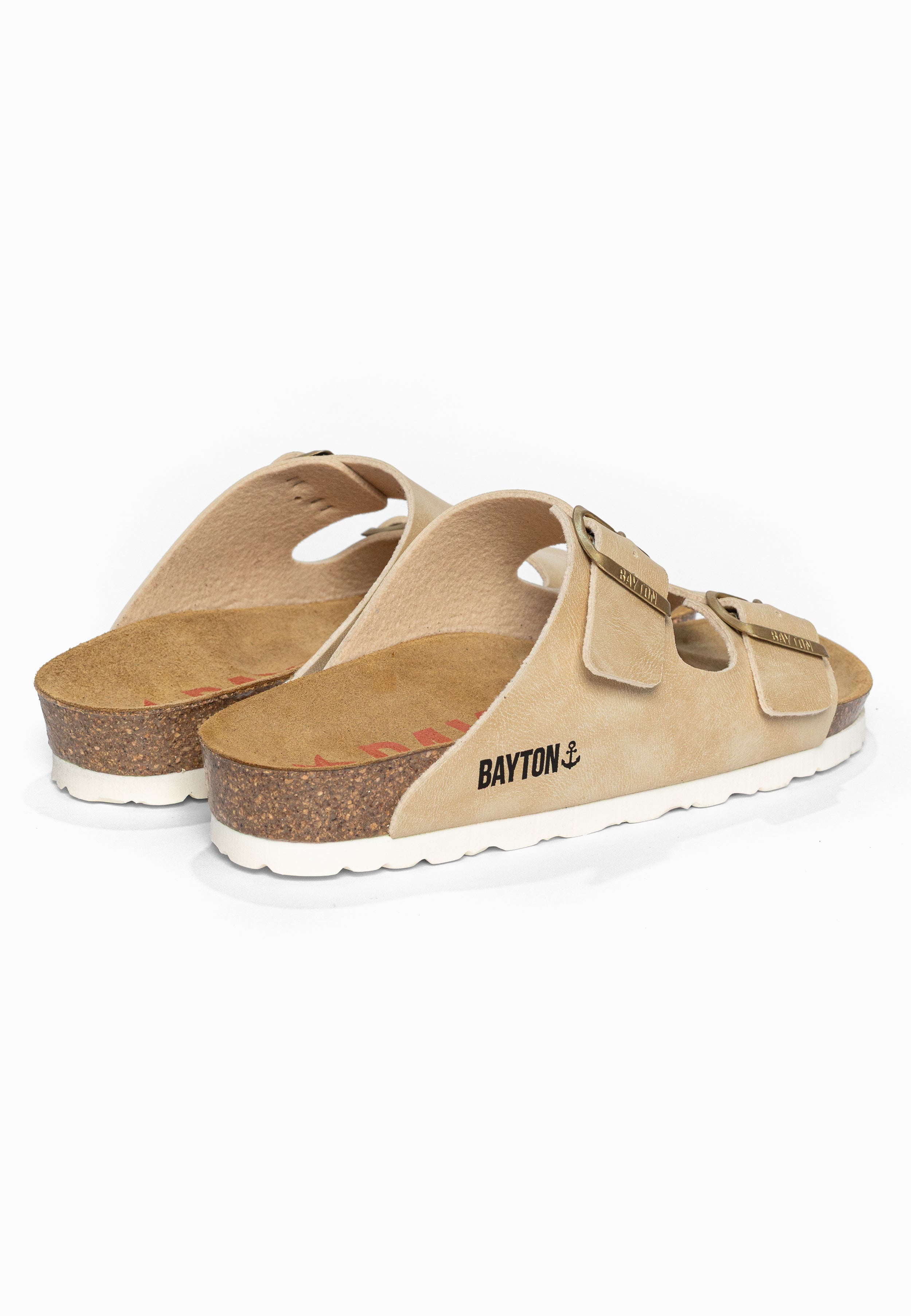 Sandales 2 Brides Atlas Beige Bayton pour Femme