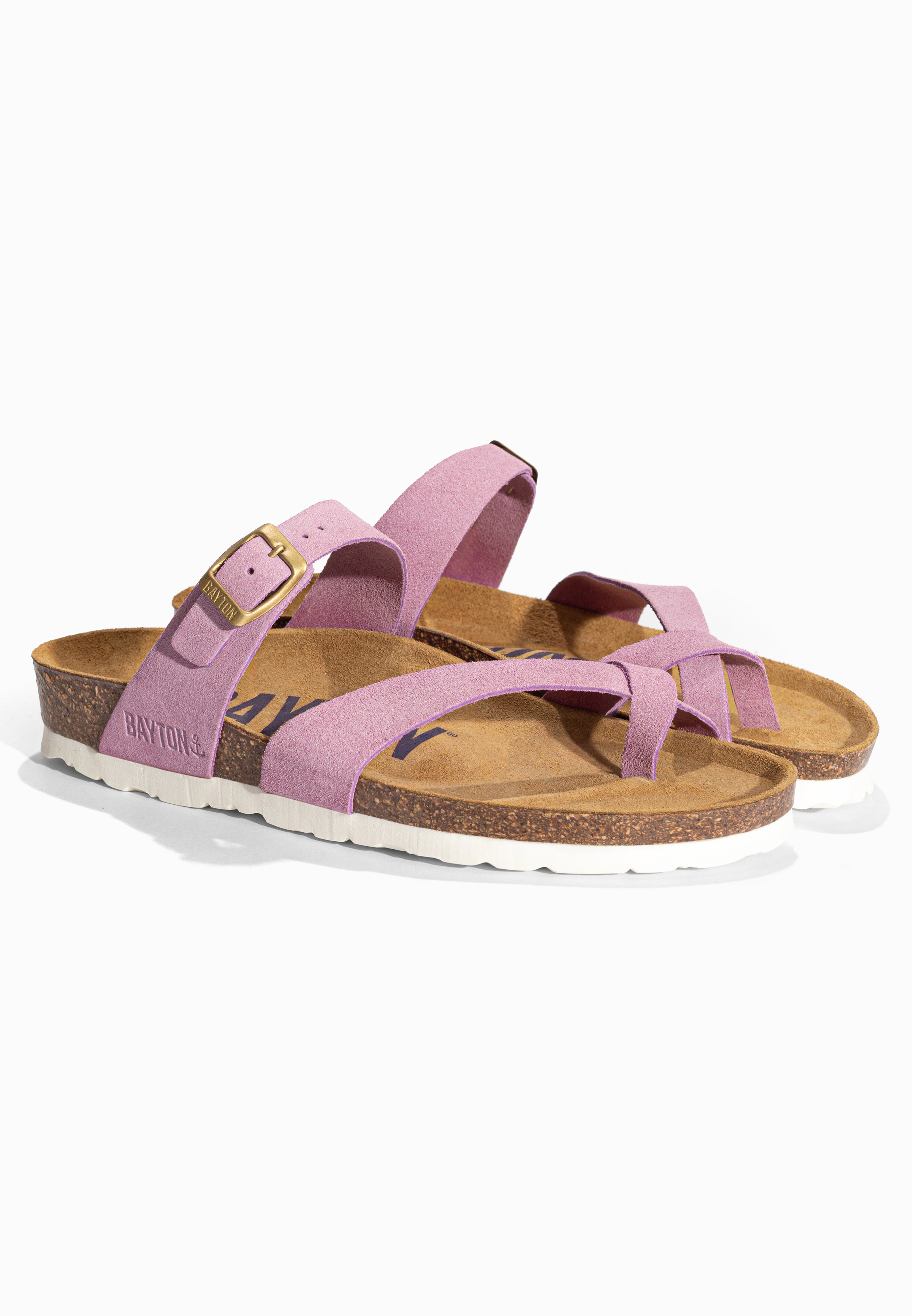 Sandales à Entre-doigts Diane Lila en Cuir Suédé Bayton pour Femme