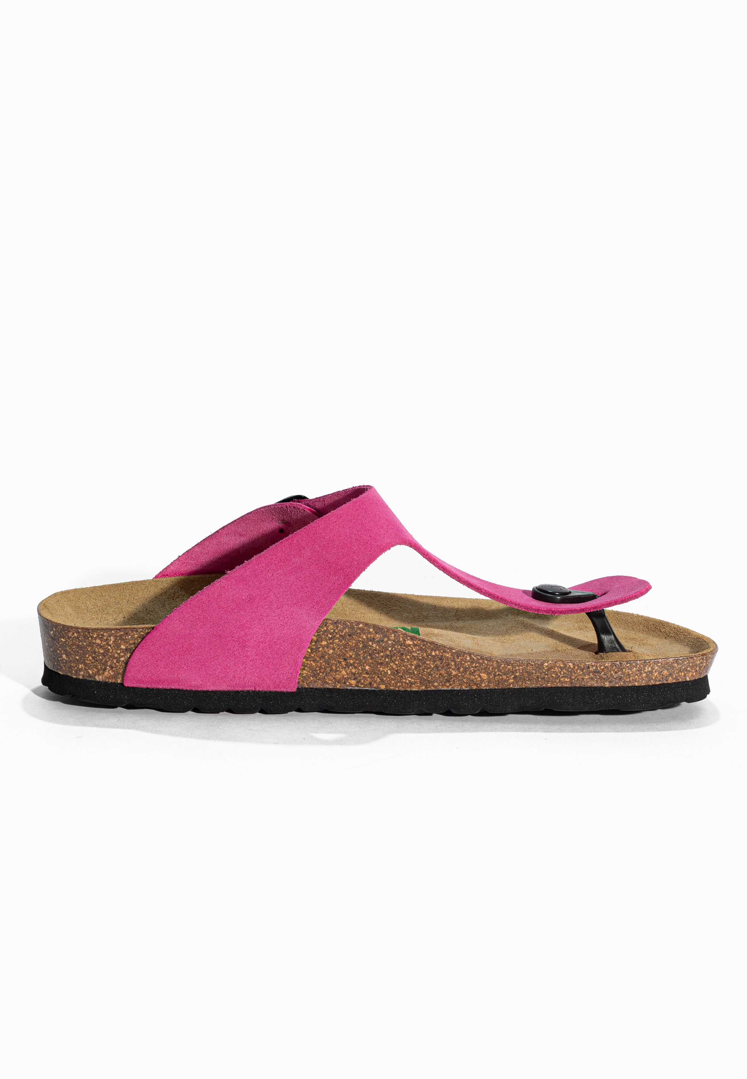 Sandales à Entre-doigts Mercure Rose en Cuir Suédé Bayton pour Femme