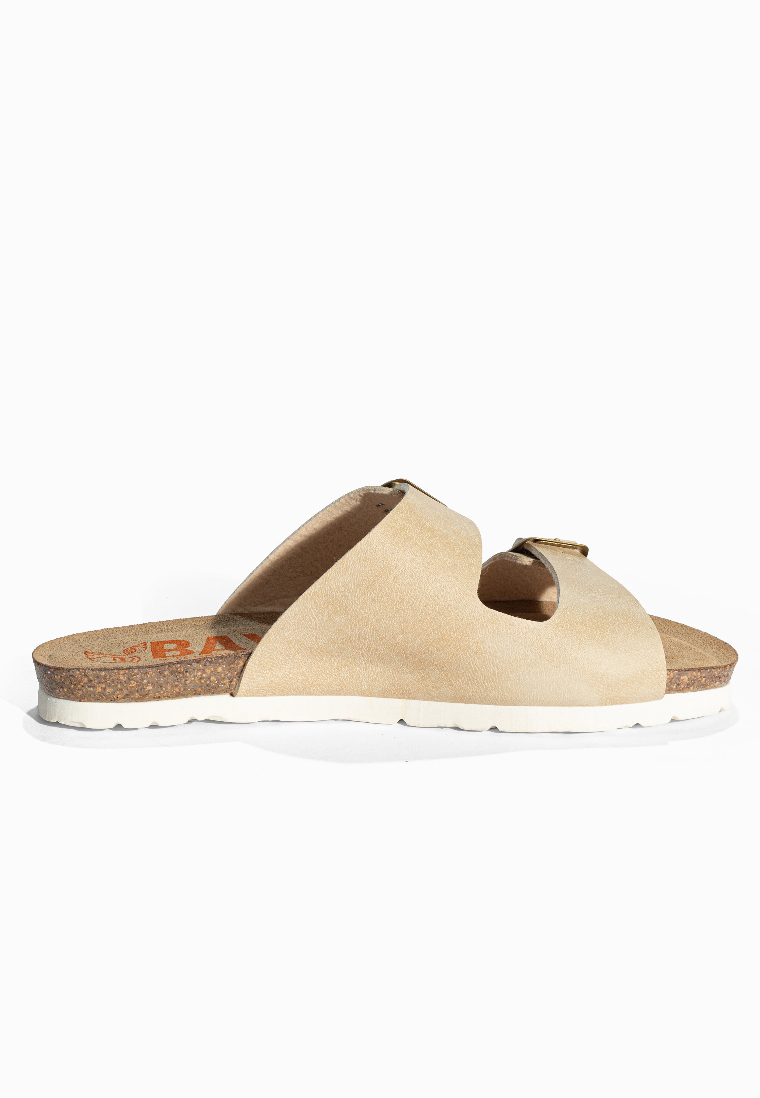 Sandales 2 Brides Astrakan Beige Bayton pour Femme