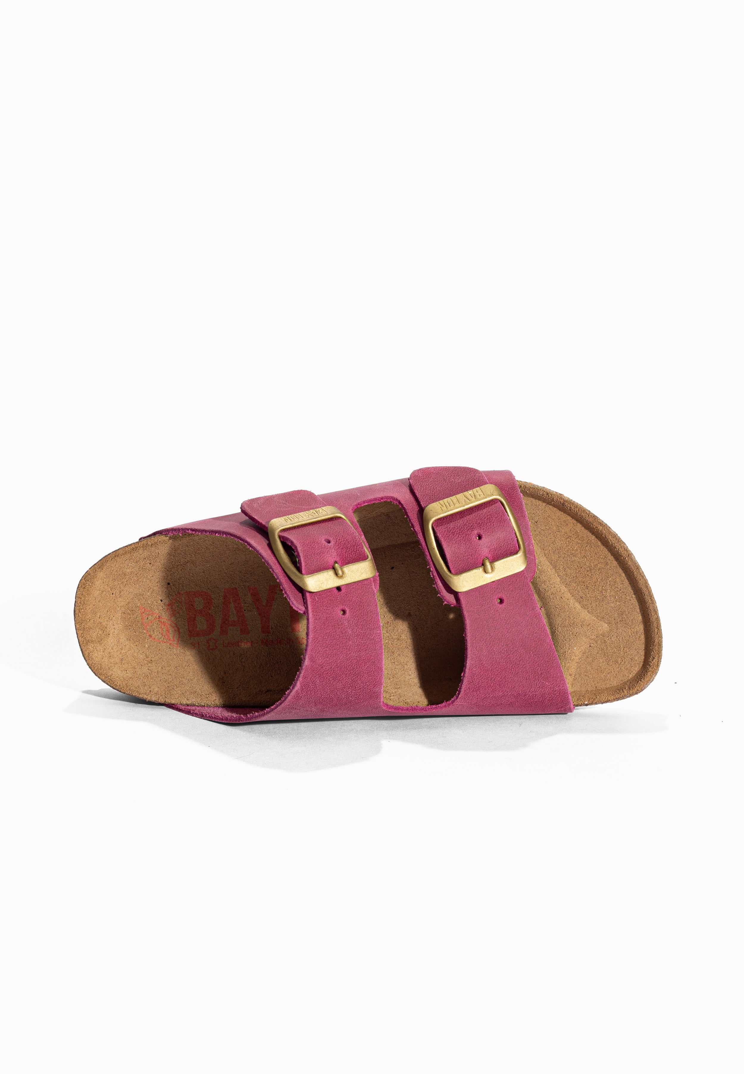 Sandales 2 Brides Atlas Rose en Cuir Bayton pour Enfant