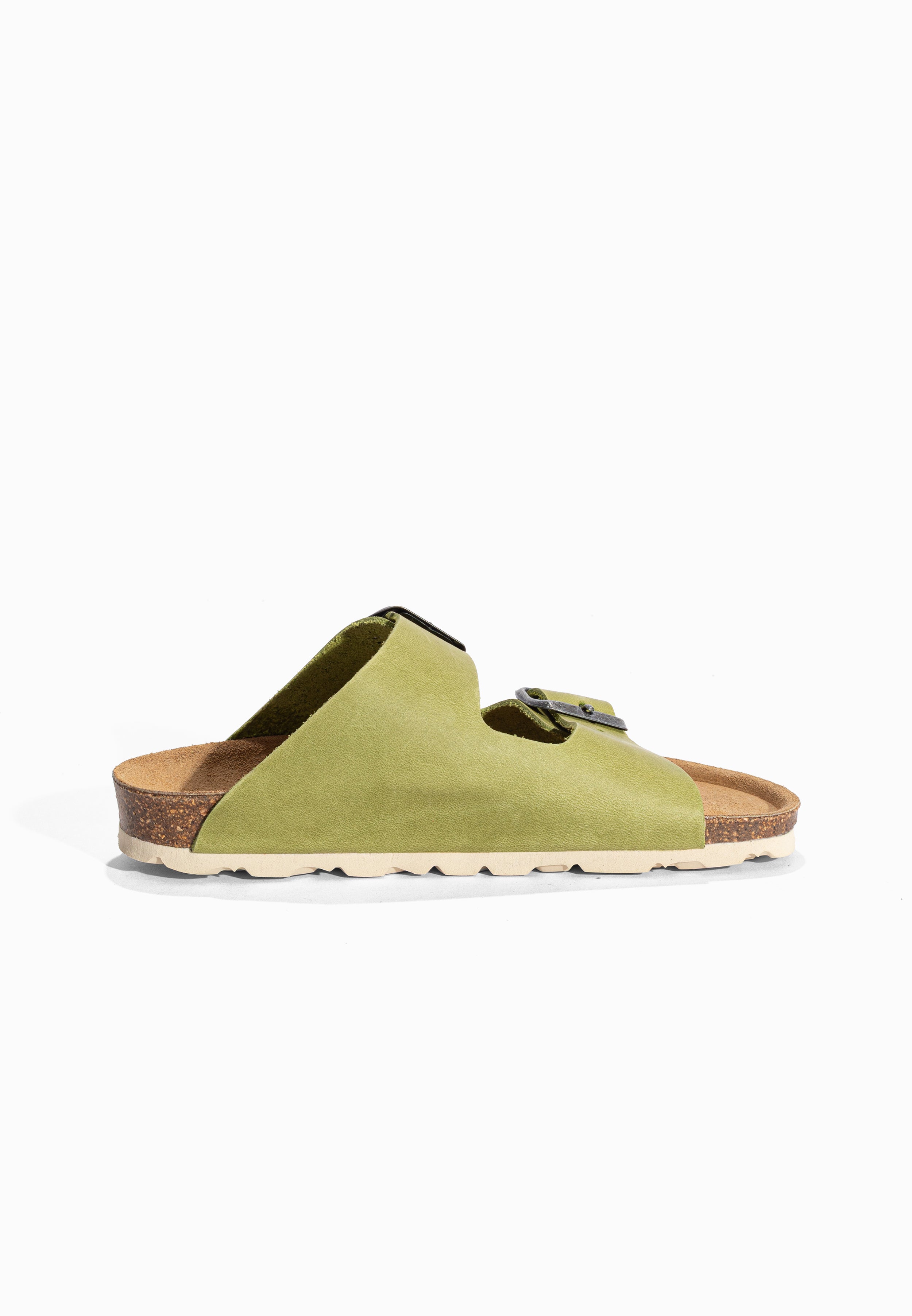 Sandales 2 Brides Atlas Vert en Cuir Bayton pour Enfant
