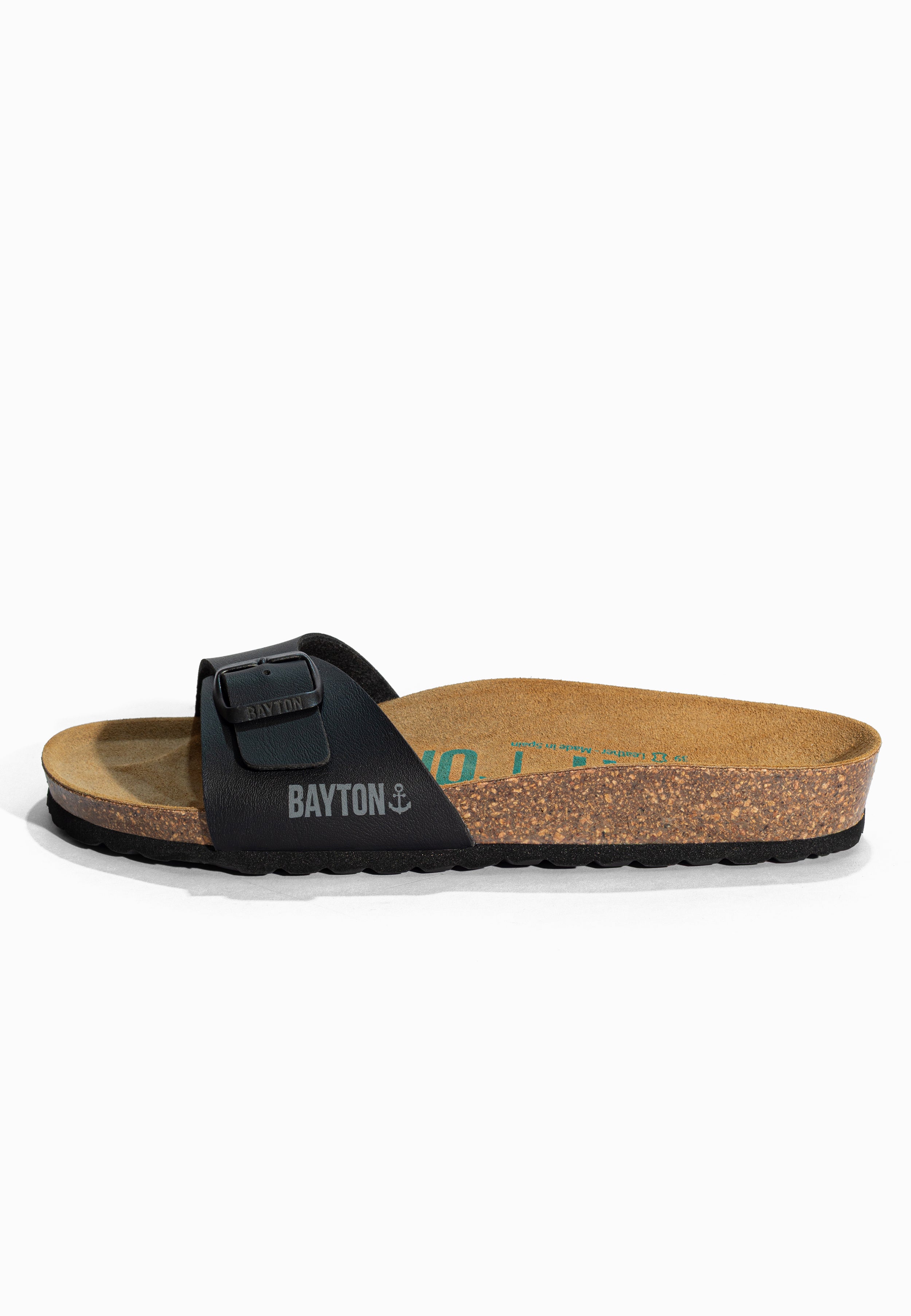 Sandales 1 Bride Zephyr Noir Bayton pour Femme