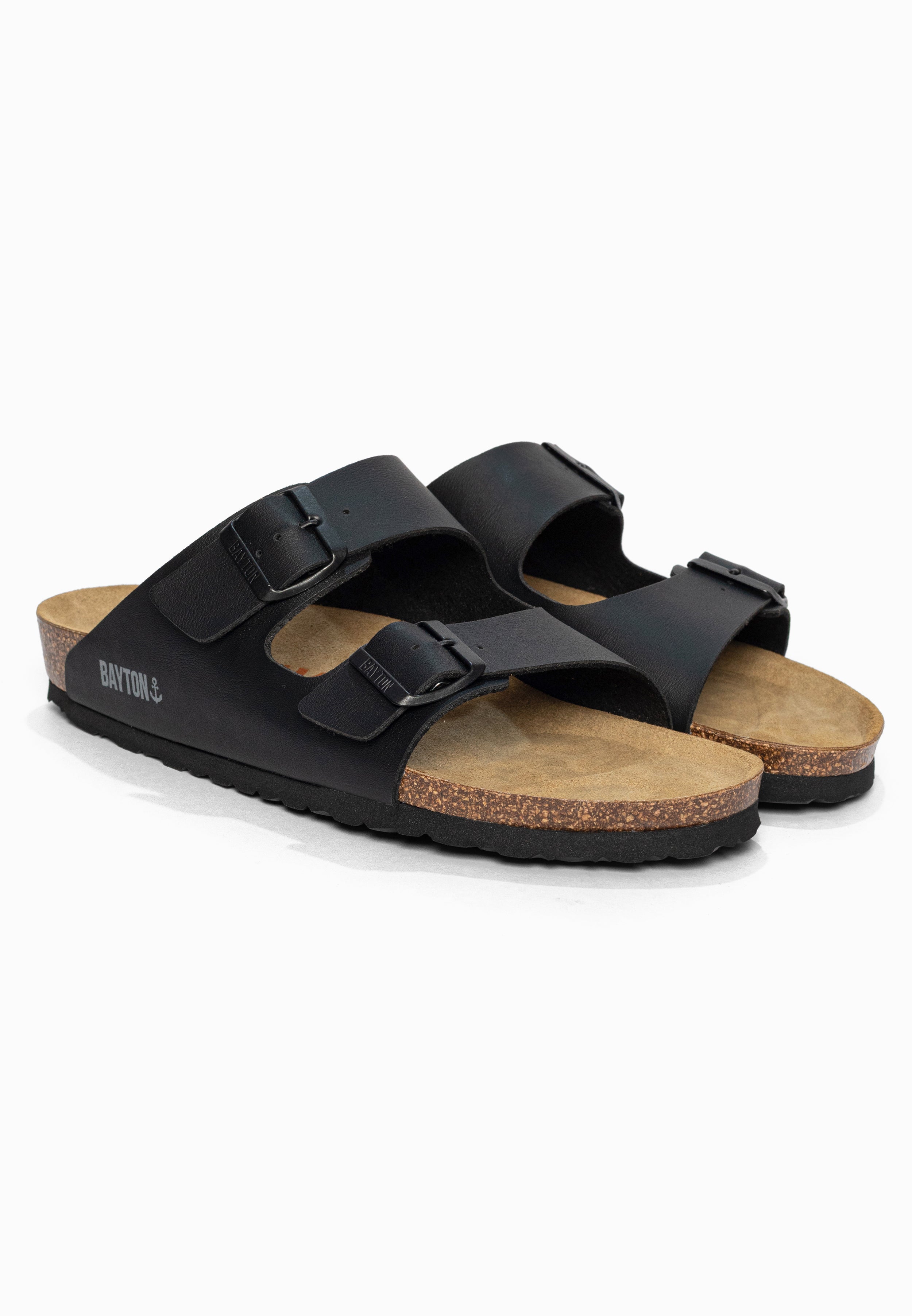 Sandales 2 Brides Atlas Noir Bayton pour Homme