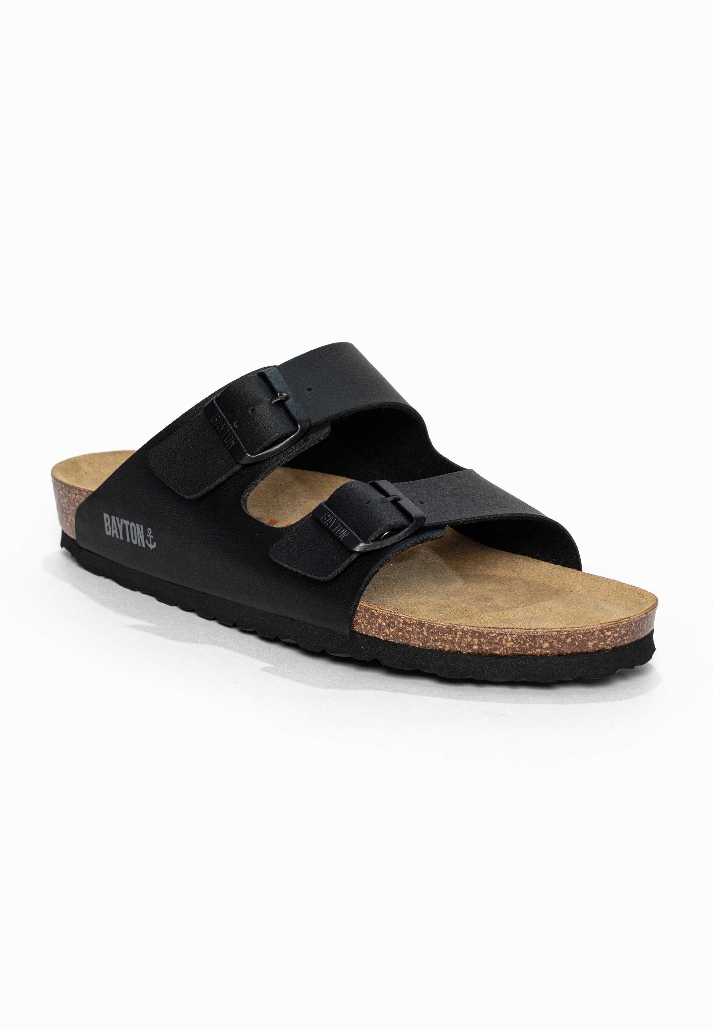 Sandales 2 Brides Atlas Noir Bayton pour Homme