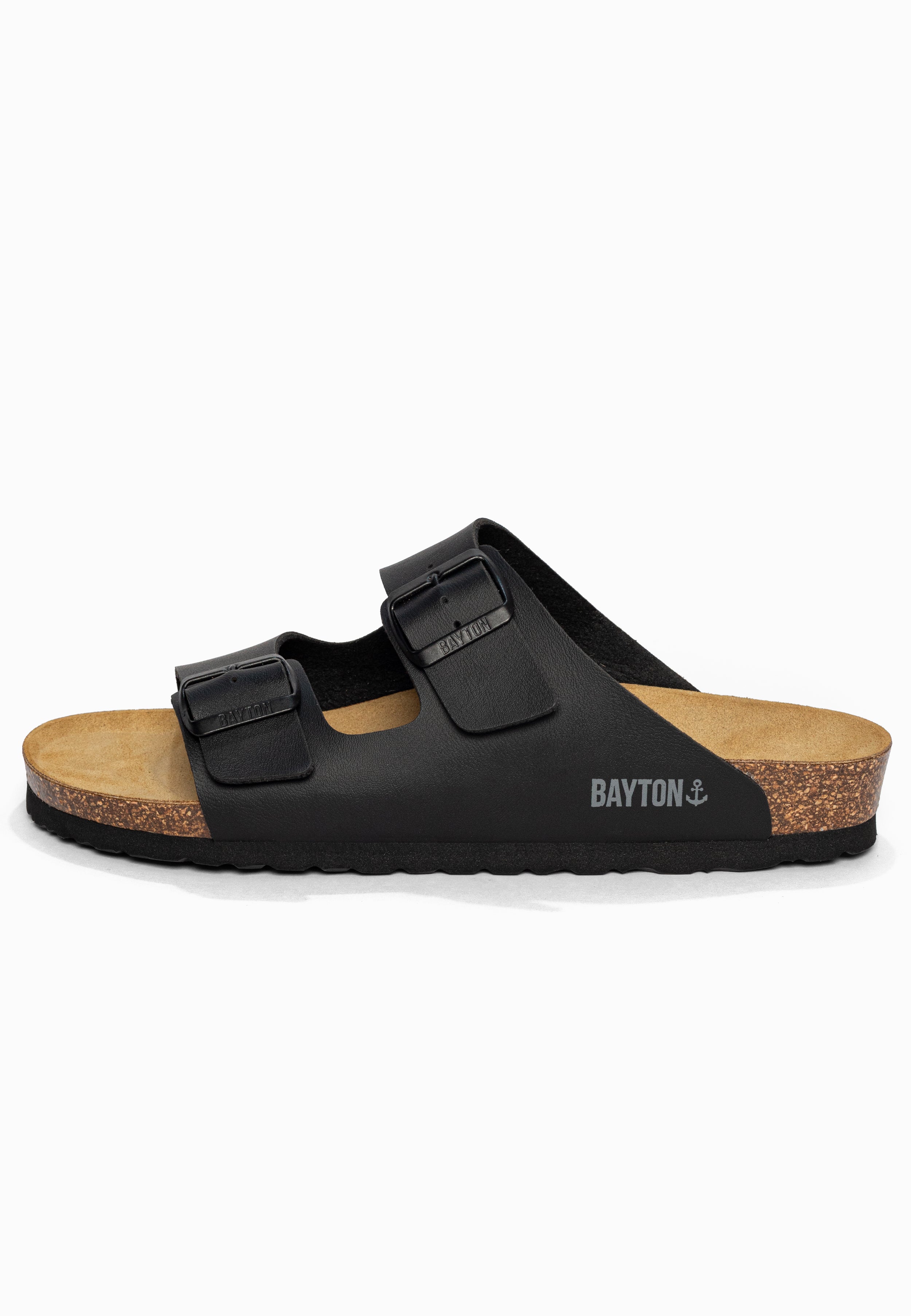 Sandales 2 Brides Atlas Noir Bayton pour Homme