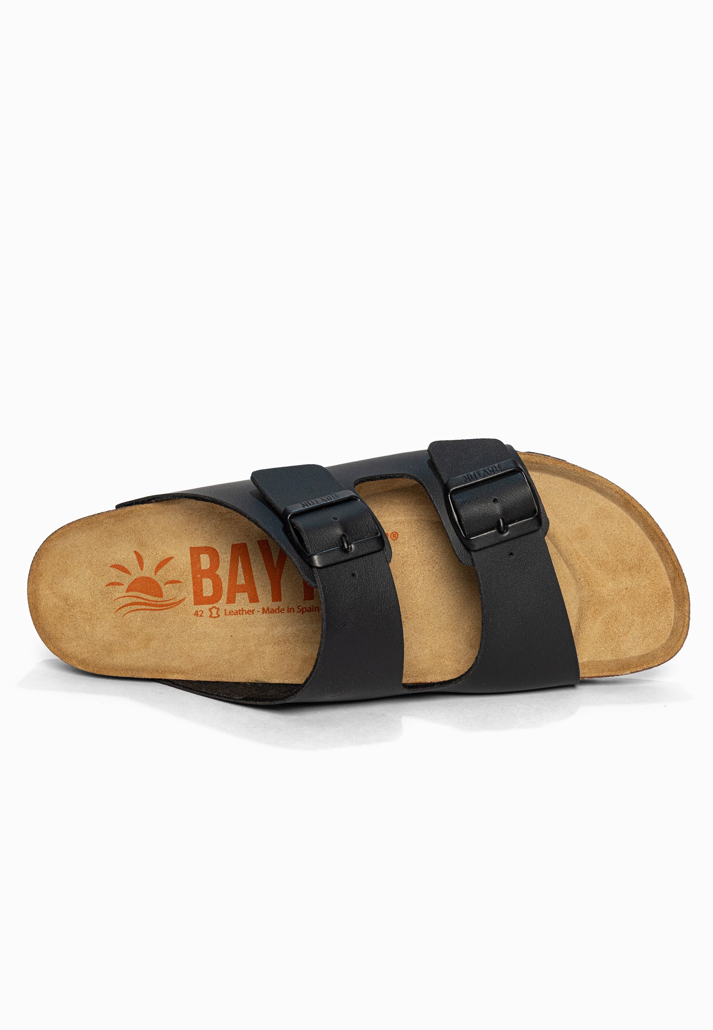 Sandales 2 Brides Atlas Noir Bayton pour Homme