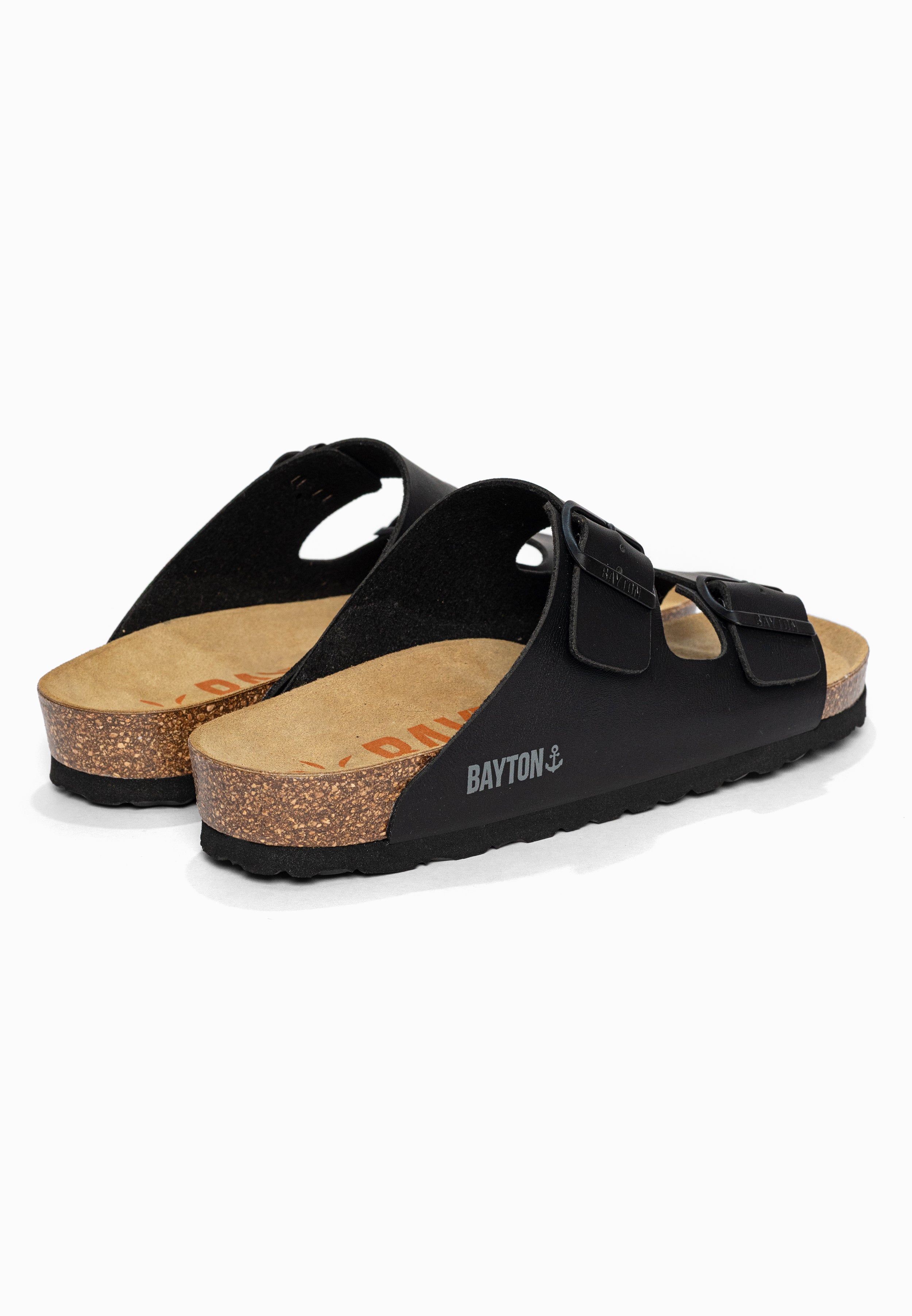Sandales 2 Brides Atlas Noir Bayton pour Homme