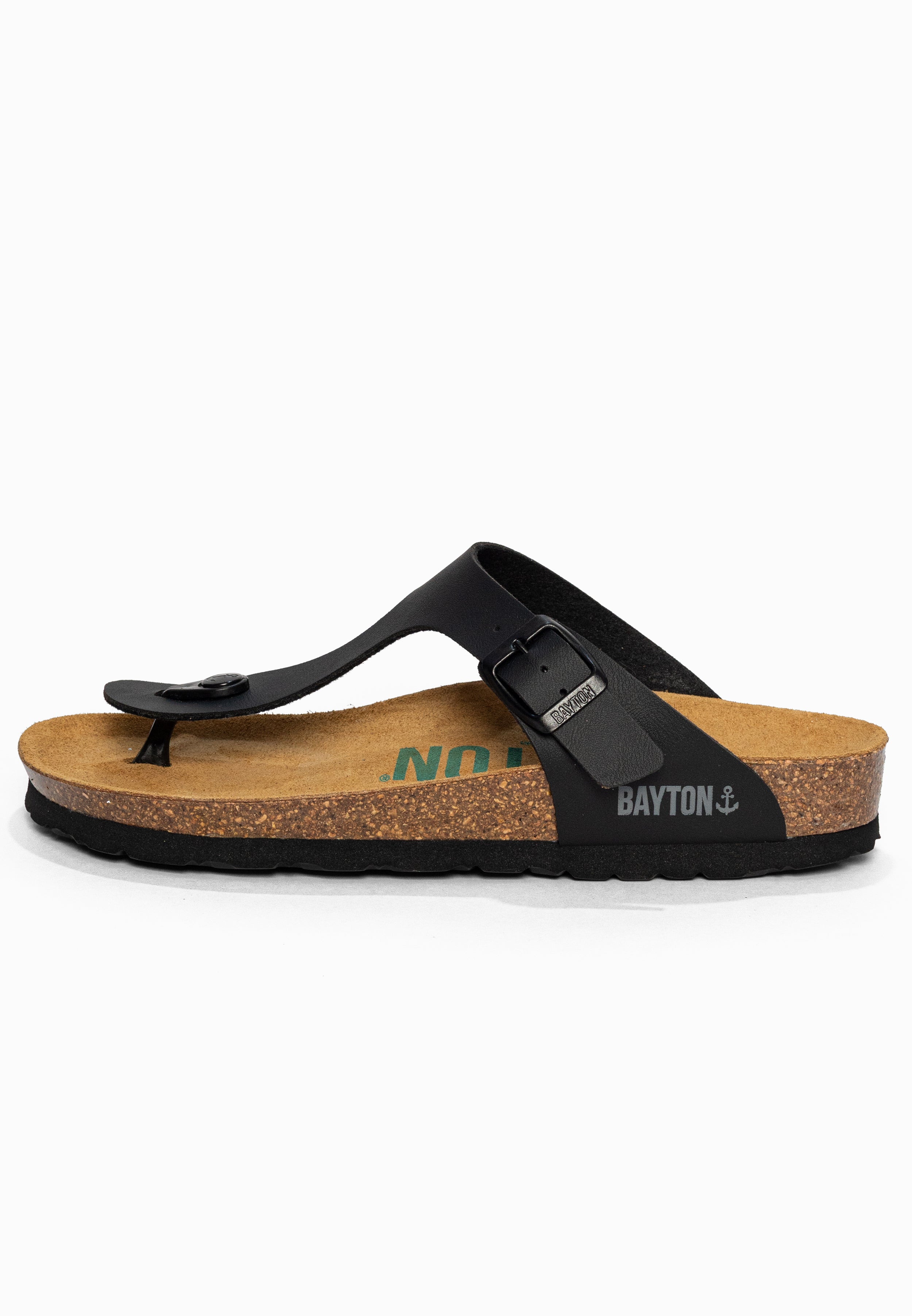 Sandales à Entre-doigts Mercure Noir Bayton pour Femme