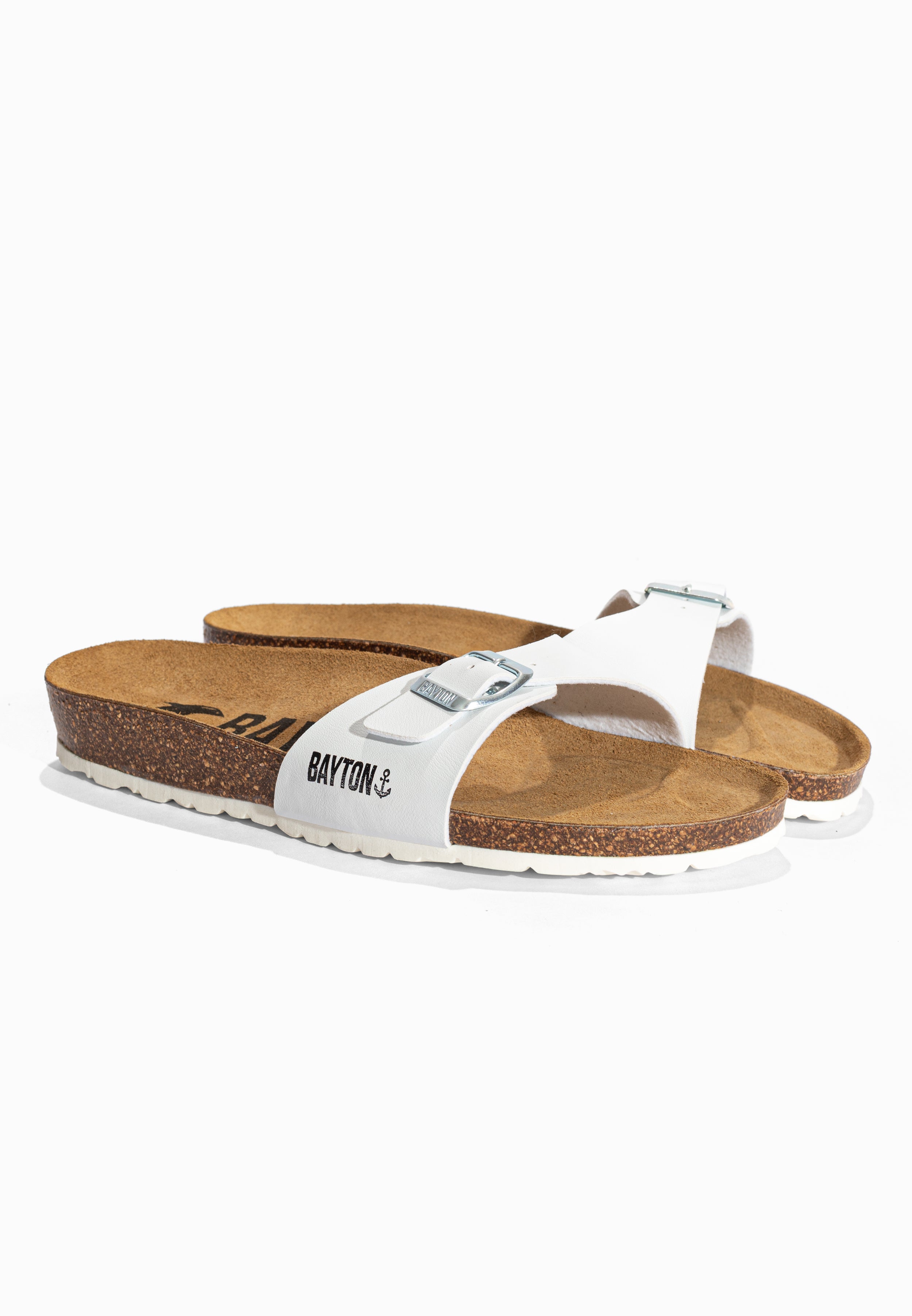 Sandales 1 Bride Zephyr Blanc Bayton pour Homme