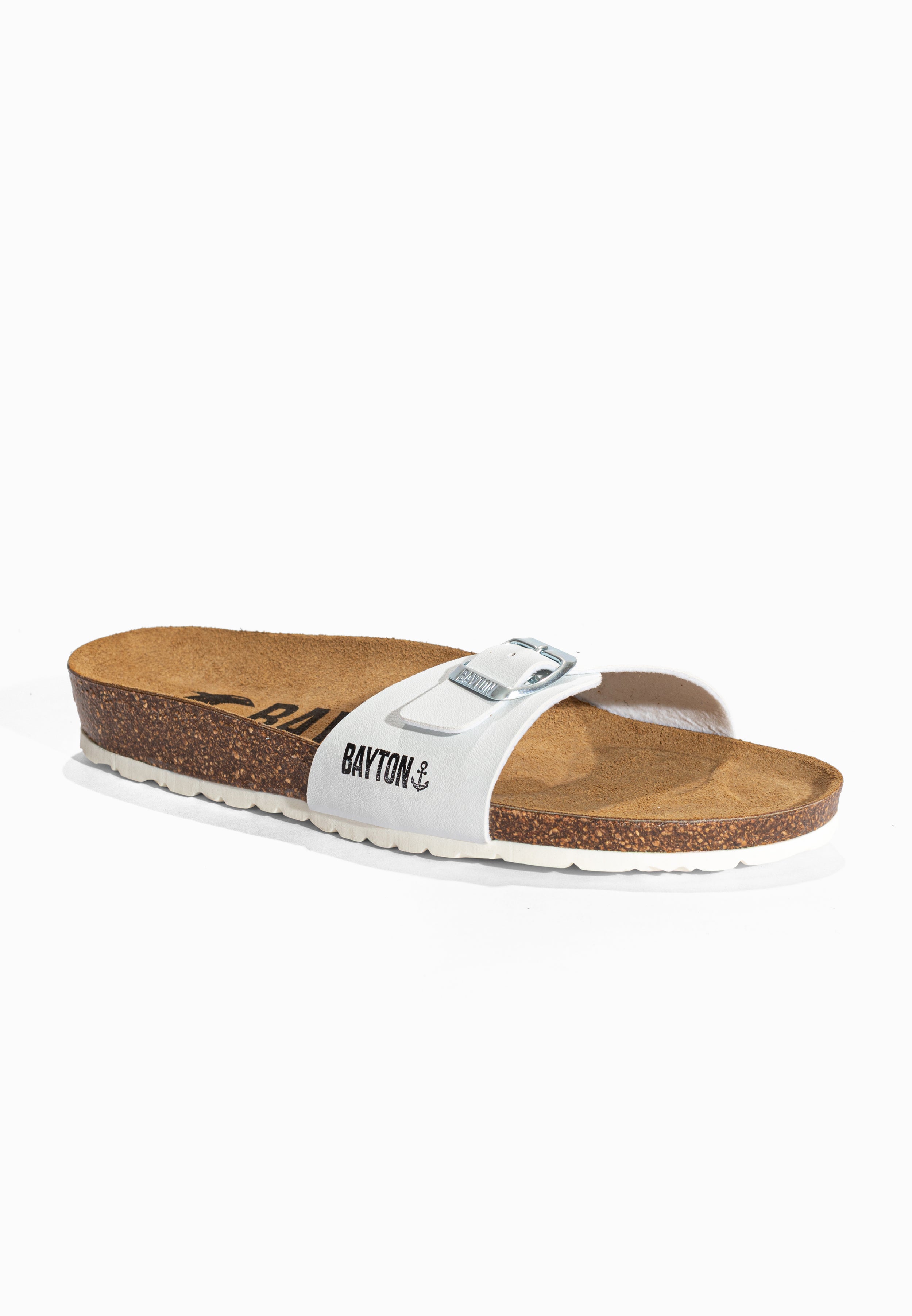 Sandales 1 Bride Zephyr Blanc Bayton pour Homme