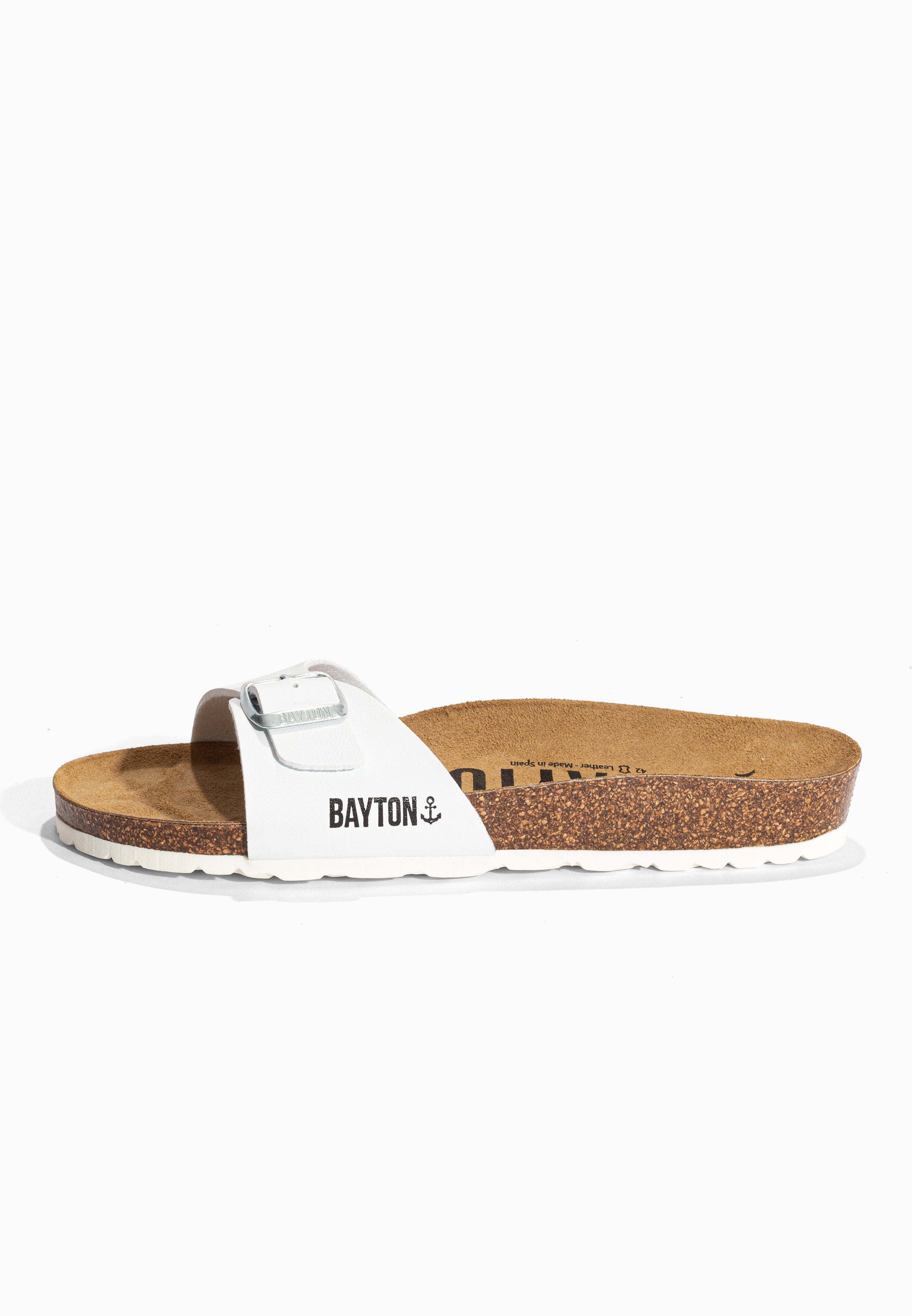 Sandales 1 Bride Zephyr Blanc Bayton pour Homme