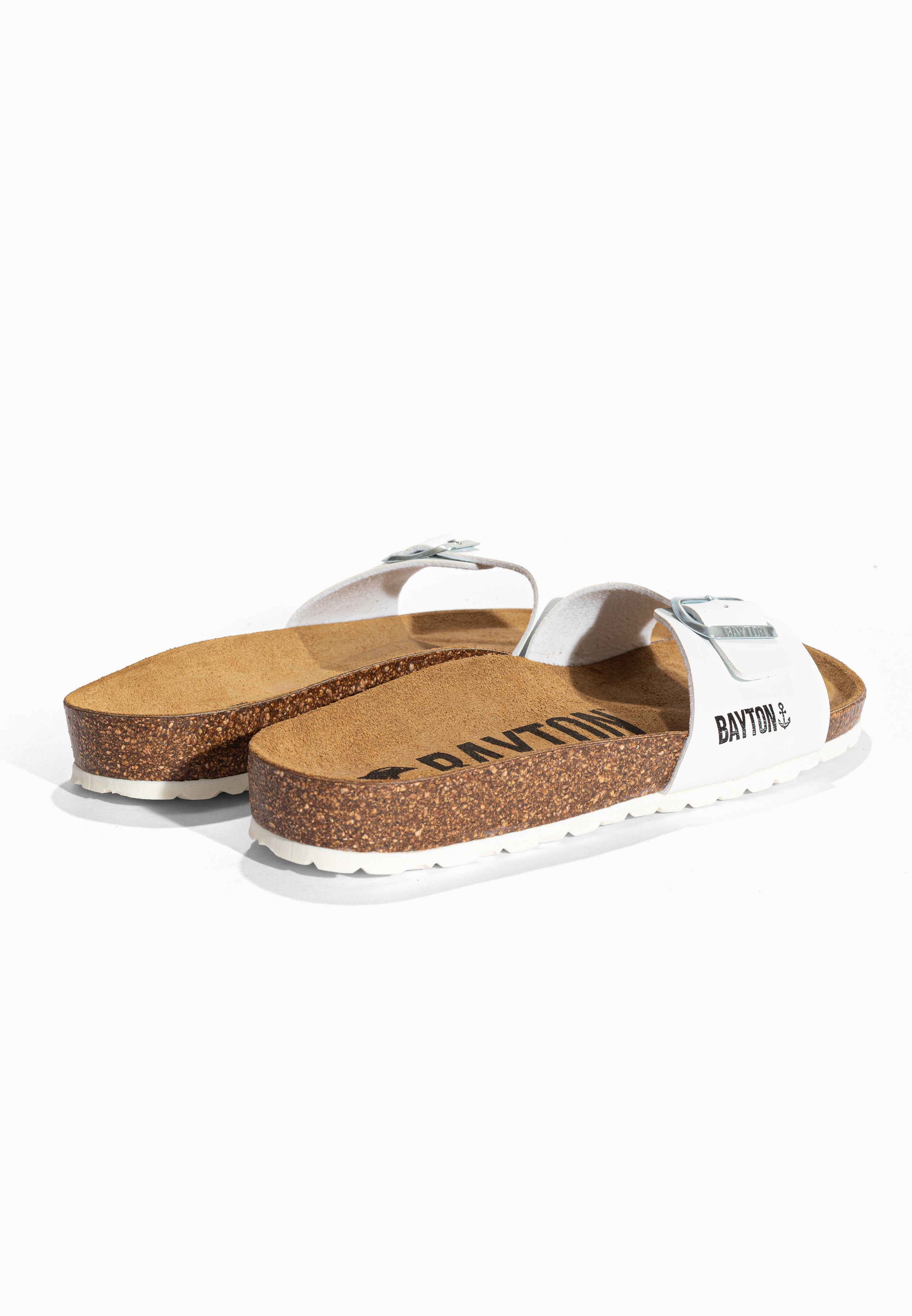 Sandales 1 Bride Zephyr Blanc Bayton pour Homme