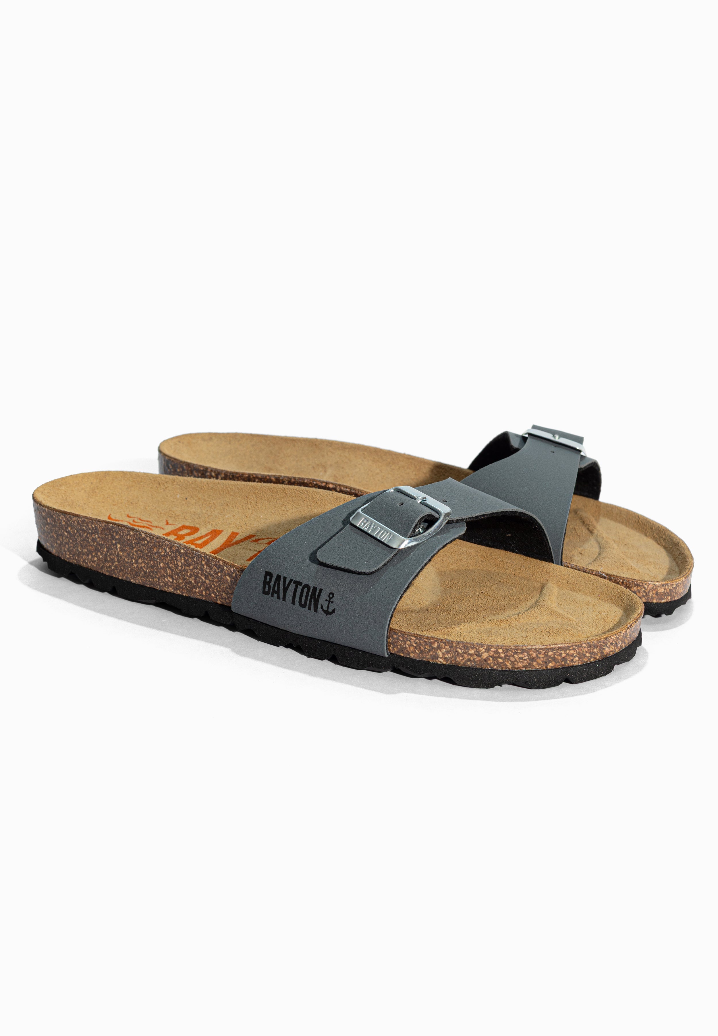 Sandales 1 Bride Zephyr Anthracite Bayton pour Homme