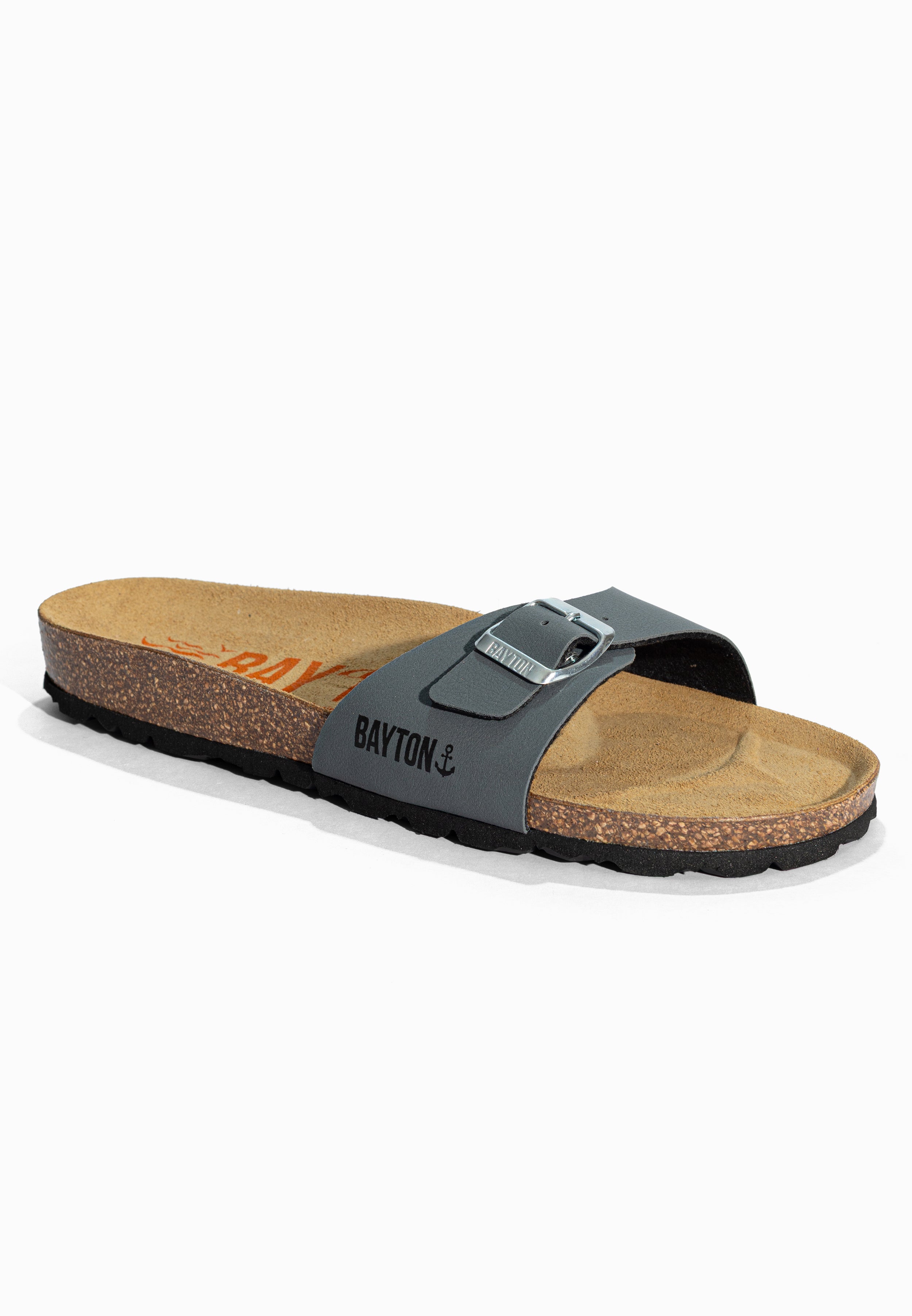Sandales 1 Bride Zephyr Anthracite Bayton pour Homme
