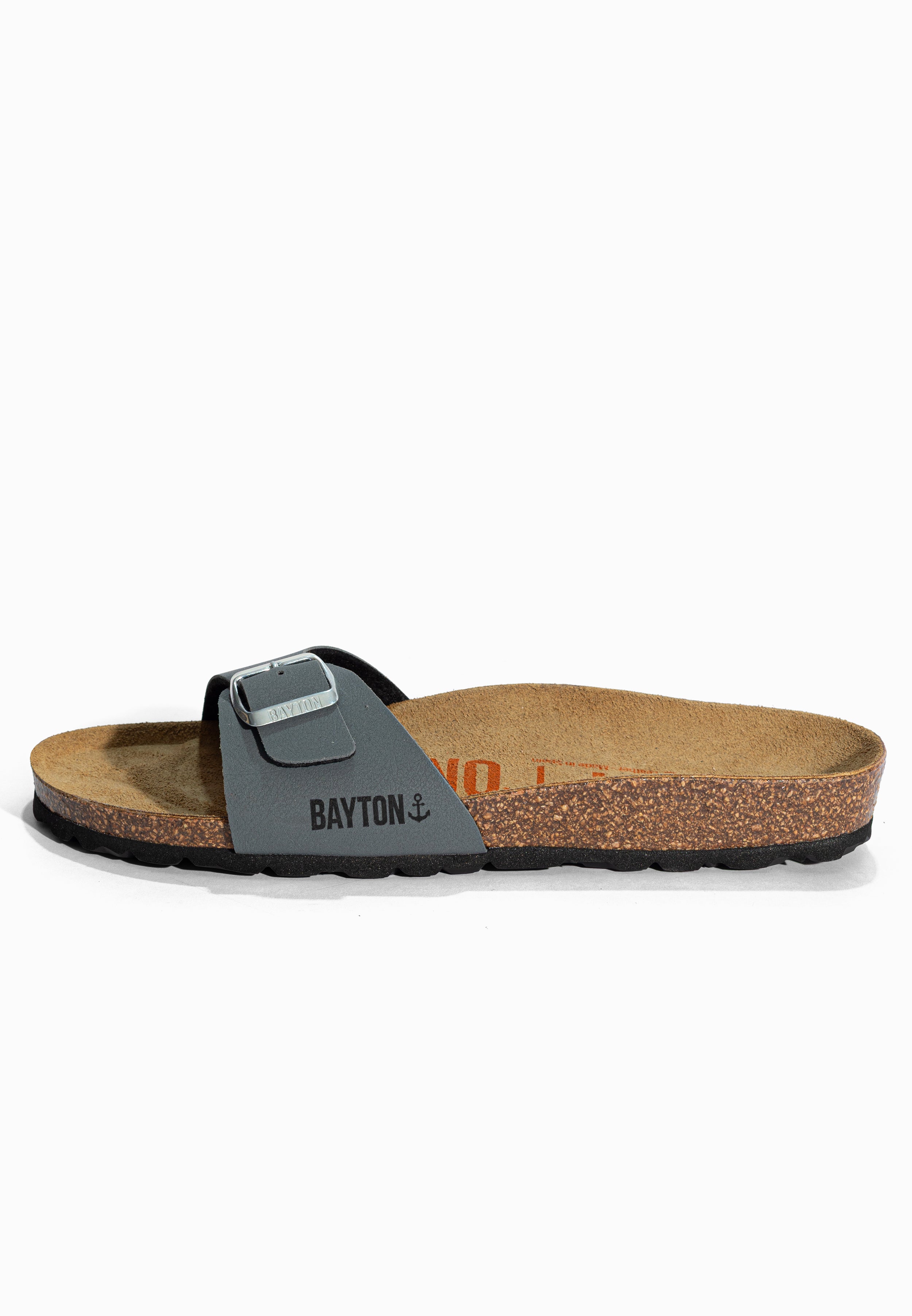 Sandales 1 Bride Zephyr Anthracite Bayton pour Homme
