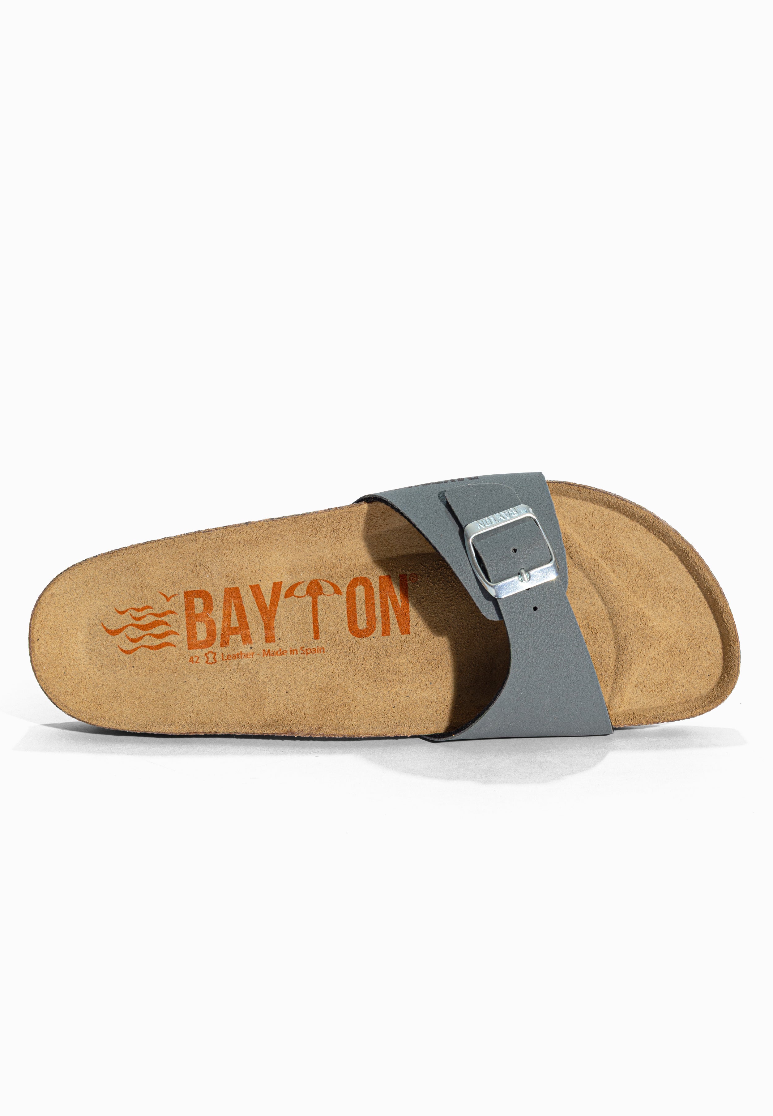 Sandales 1 Bride Zephyr Anthracite Bayton pour Homme