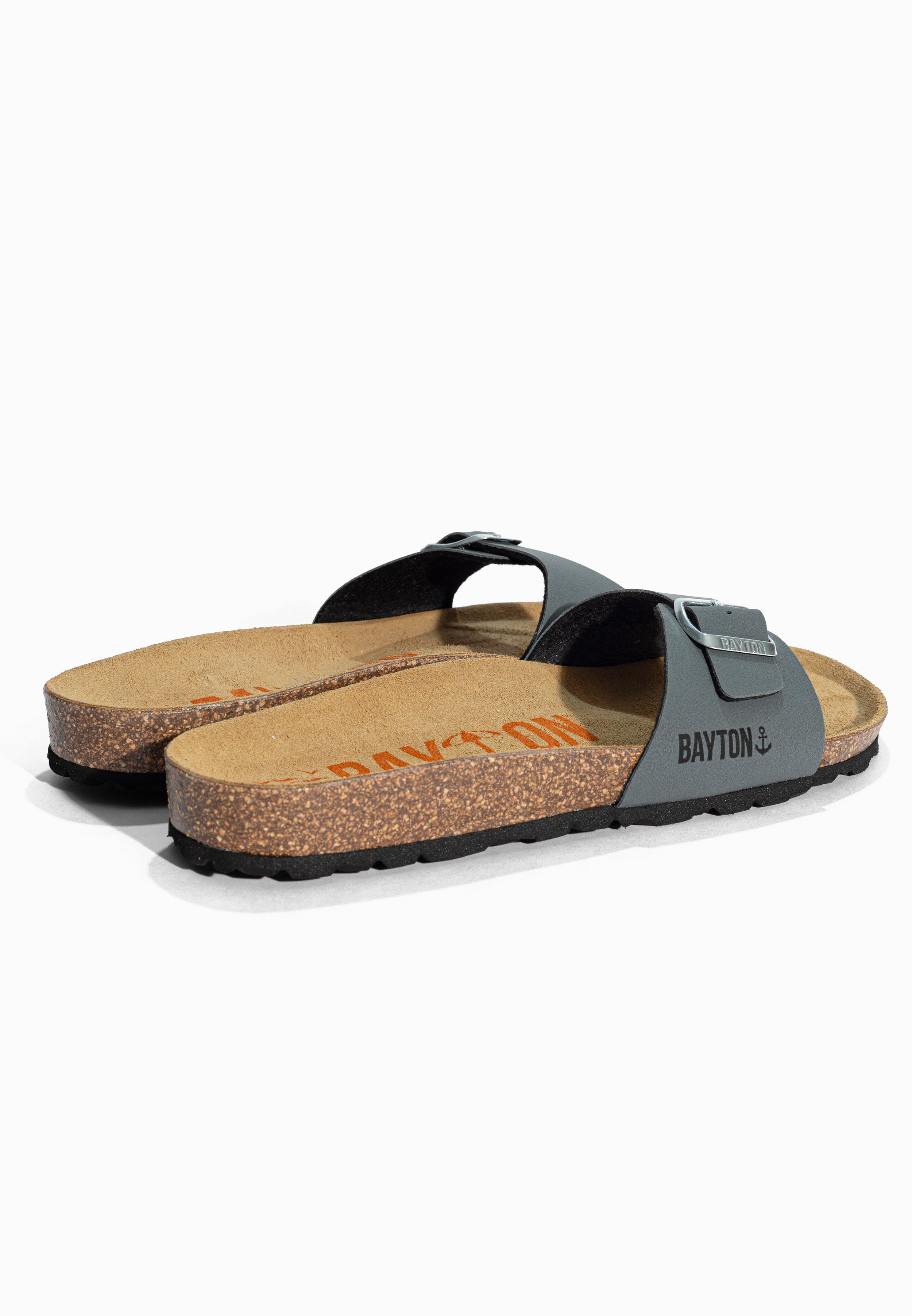 Sandales 1 Bride Zephyr Anthracite Bayton pour Homme