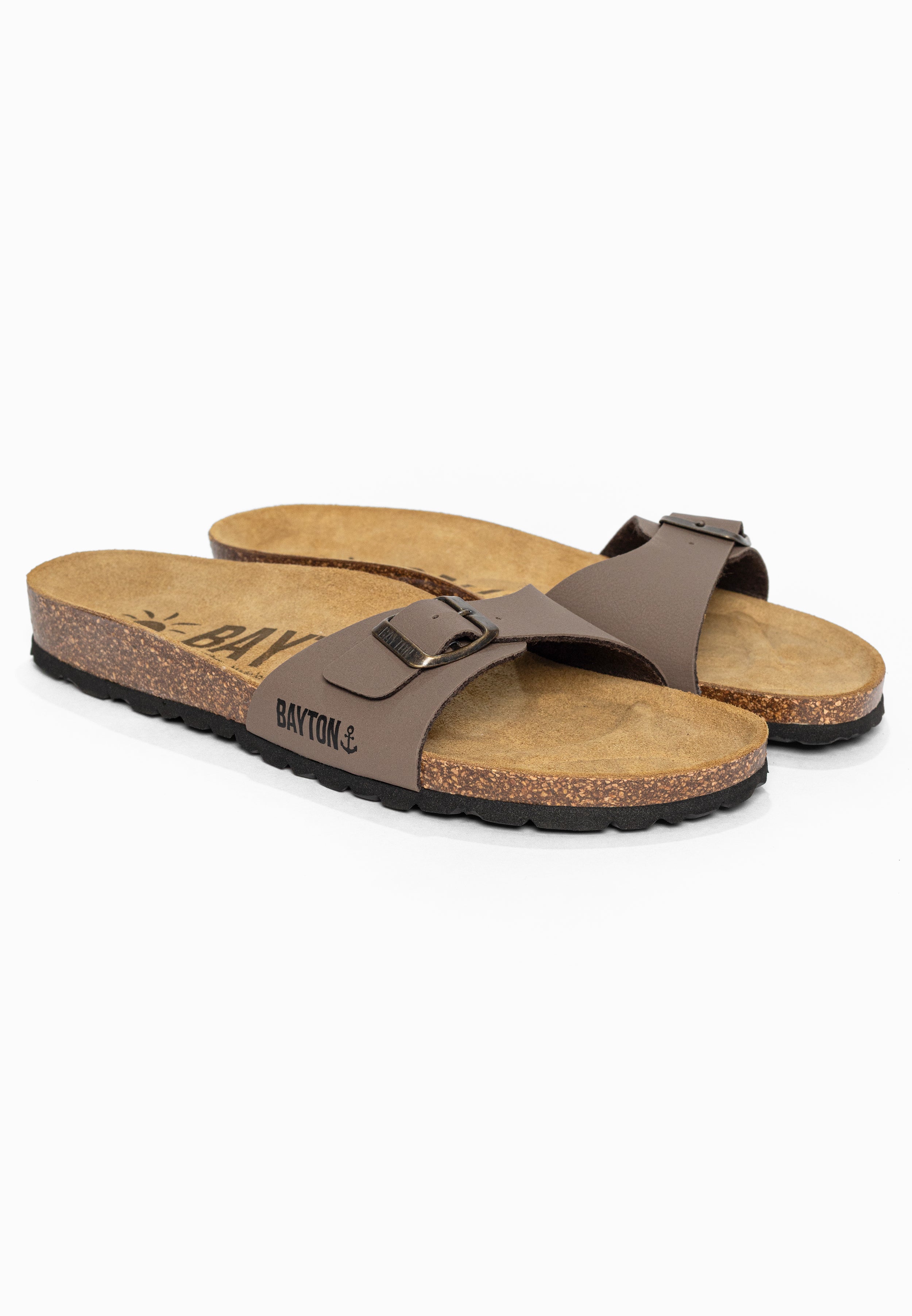 Sandales 1 Bride Zephyr Taupe Bayton pour Homme