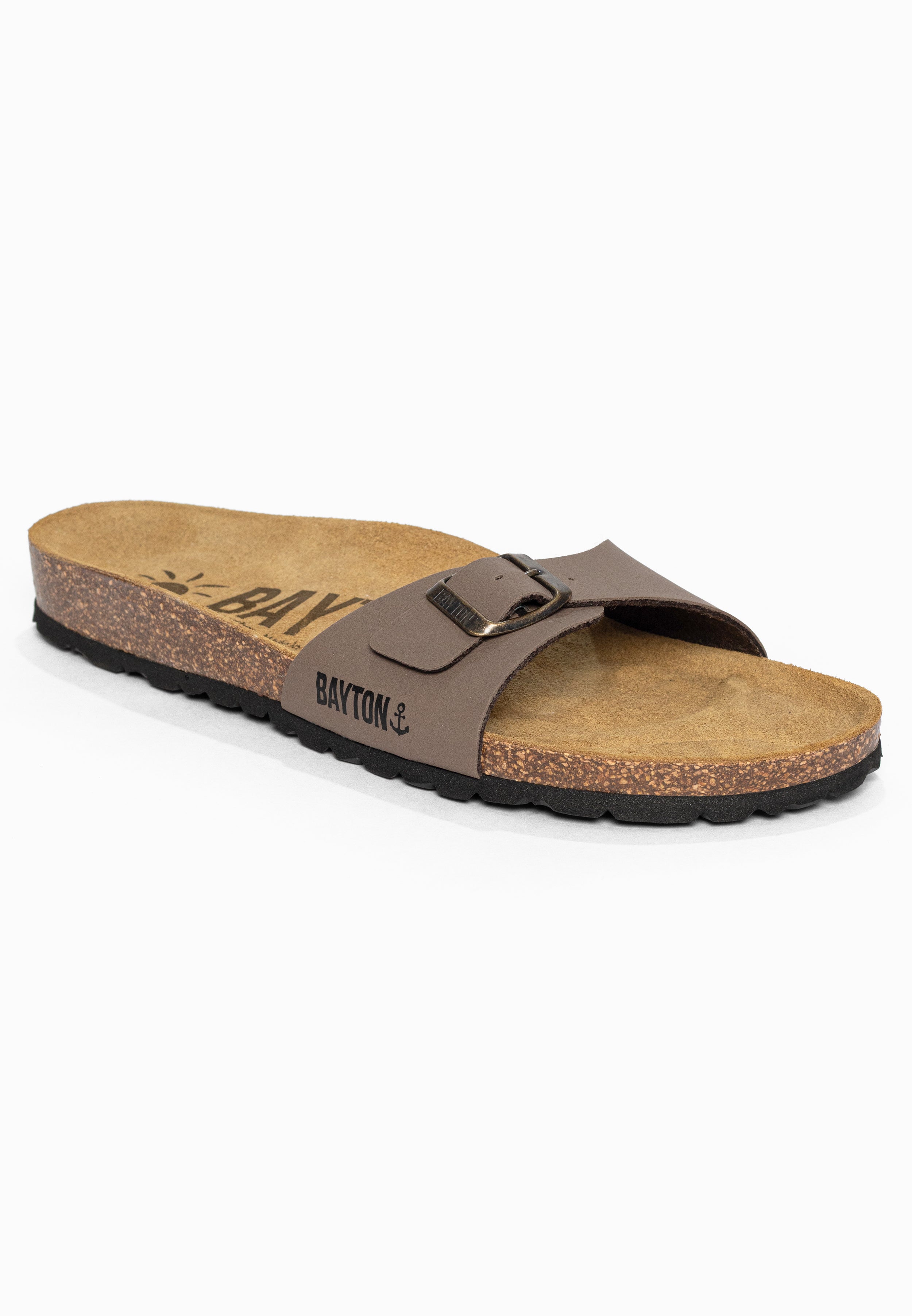 Sandales 1 Bride Zephyr Taupe Bayton pour Homme