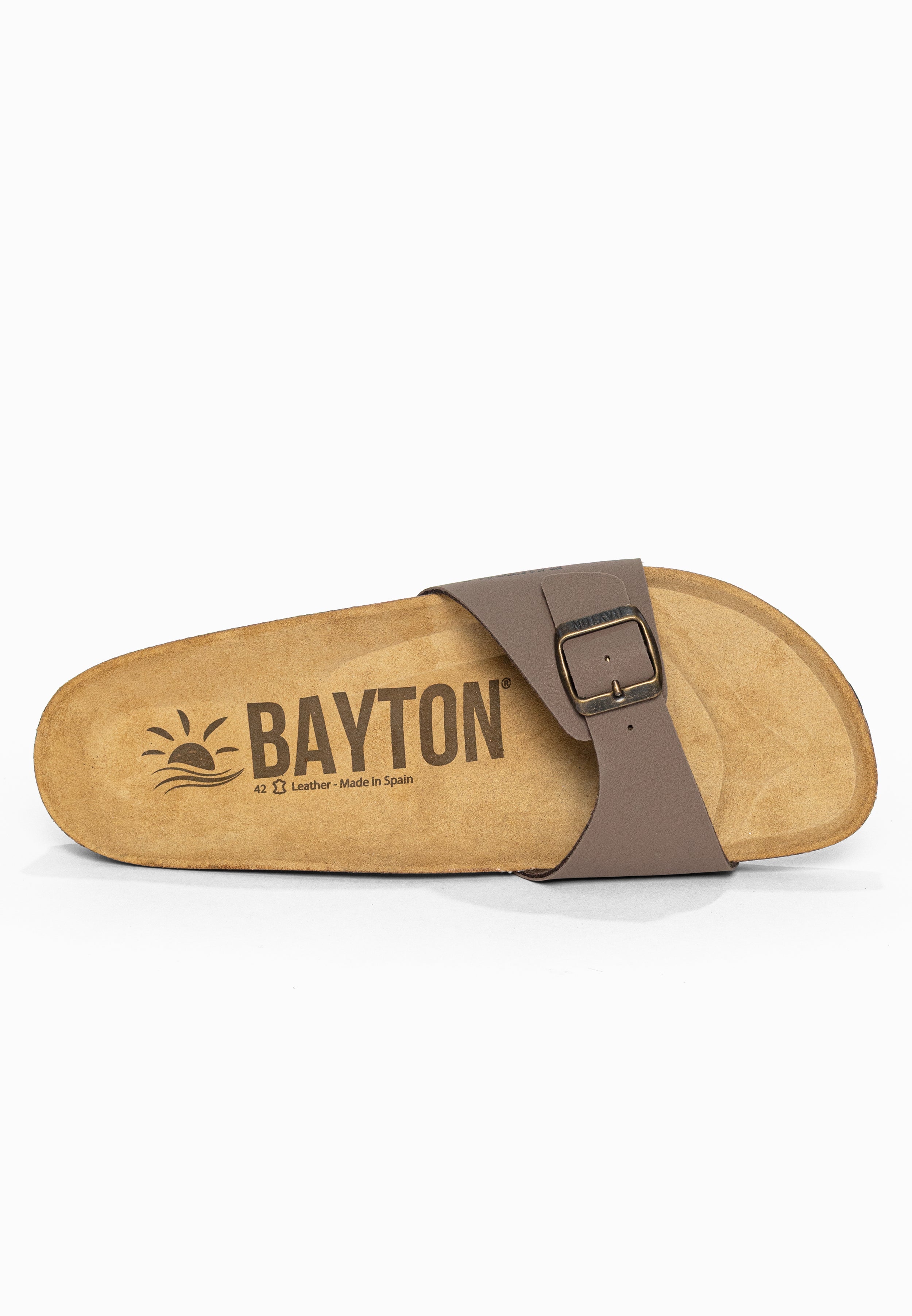 Sandales 1 Bride Zephyr Taupe Bayton pour Homme