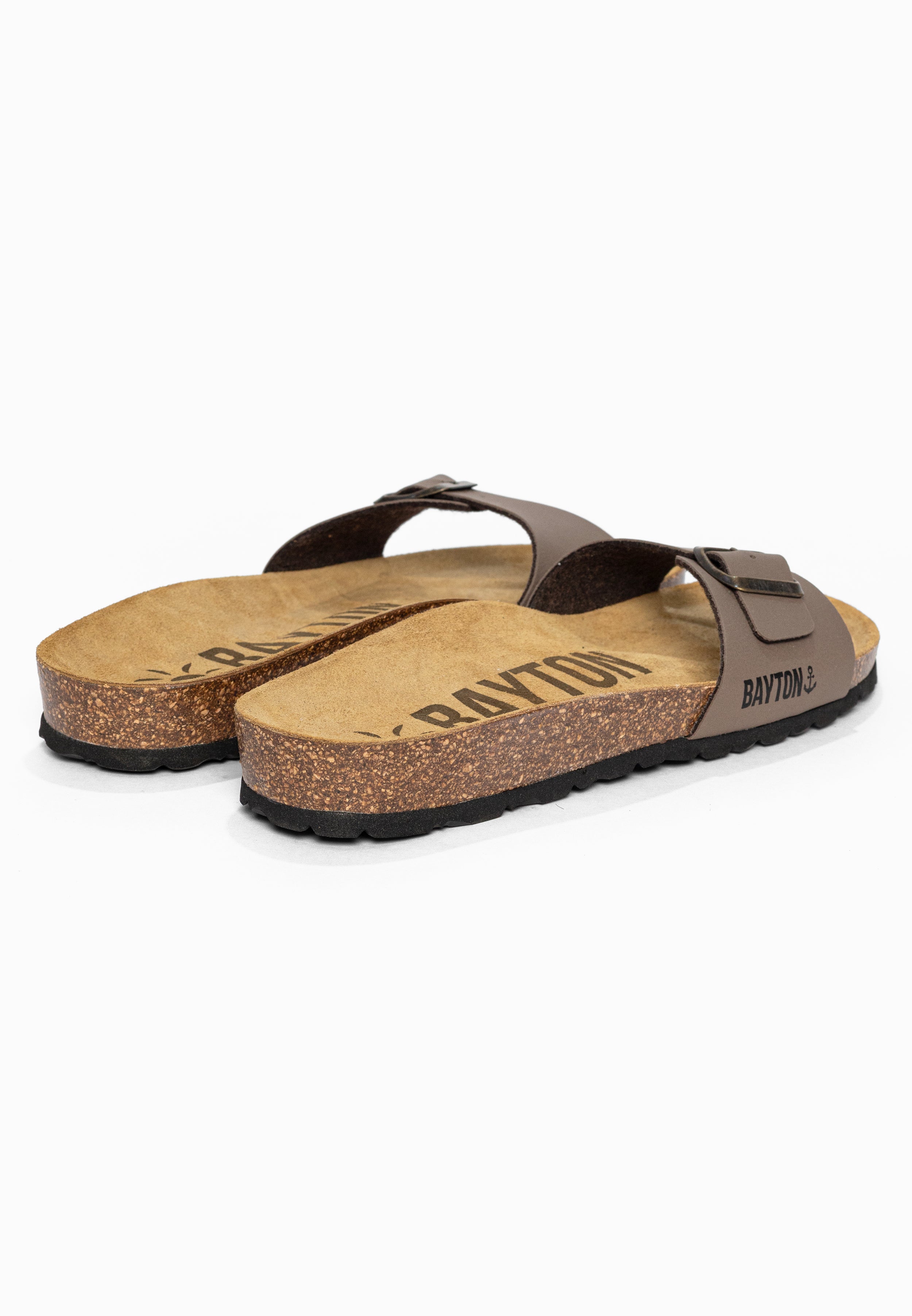 Sandales 1 Bride Zephyr Taupe Bayton pour Homme