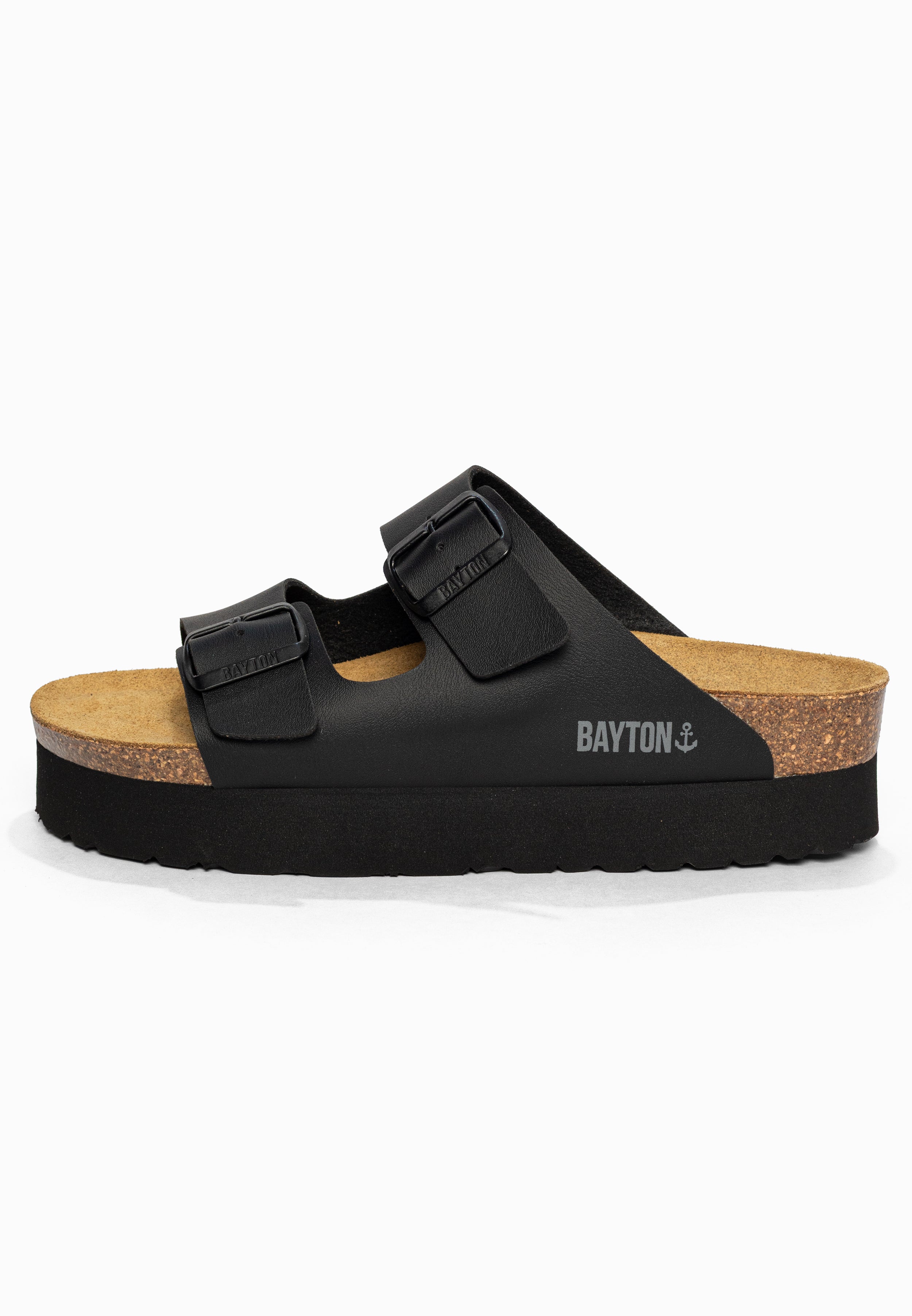 Sandales à Plateforme Japet Noir Bayton pour Femme