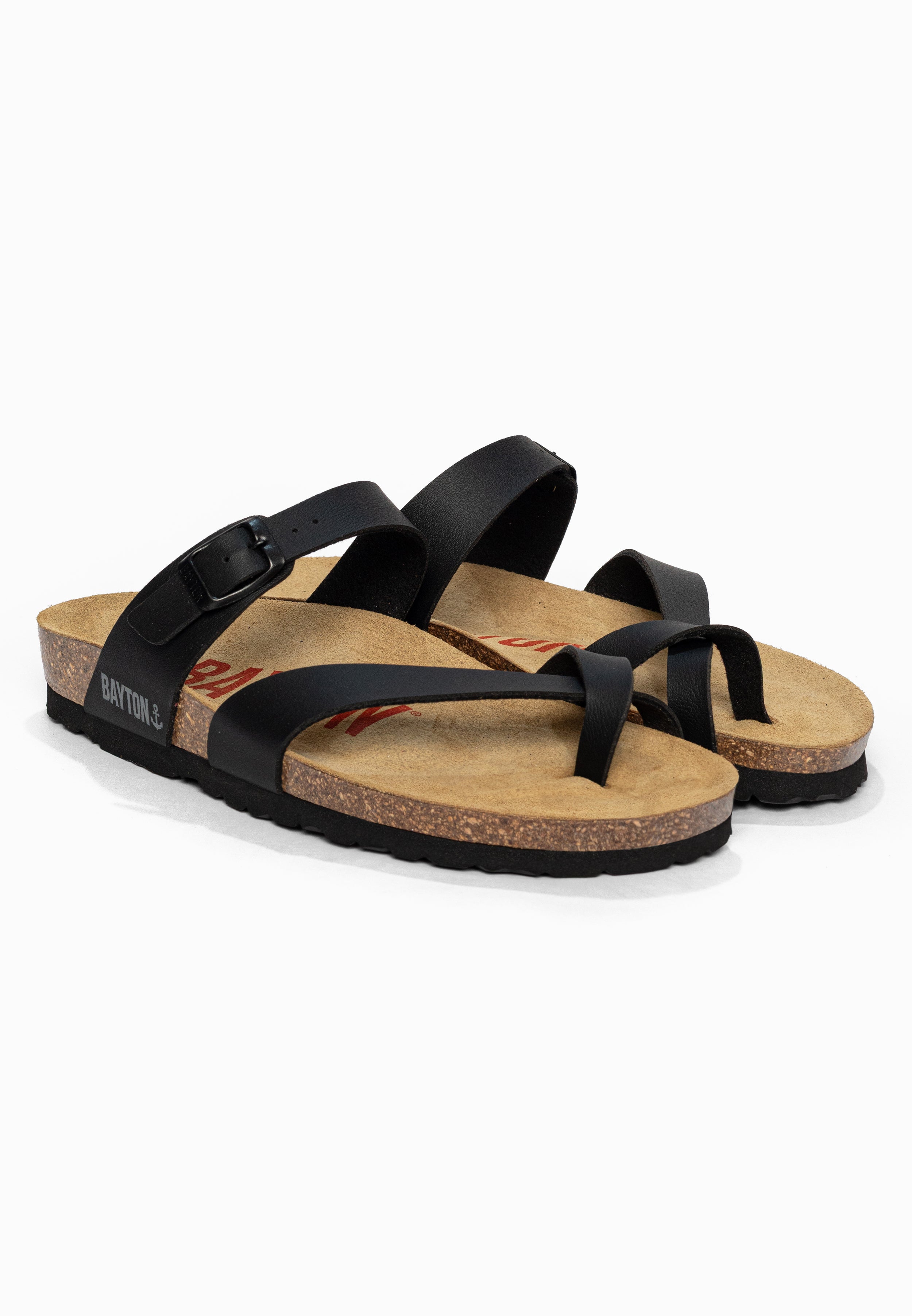 Sandales à Entre-doigts Diane Noir Bayton pour Femme