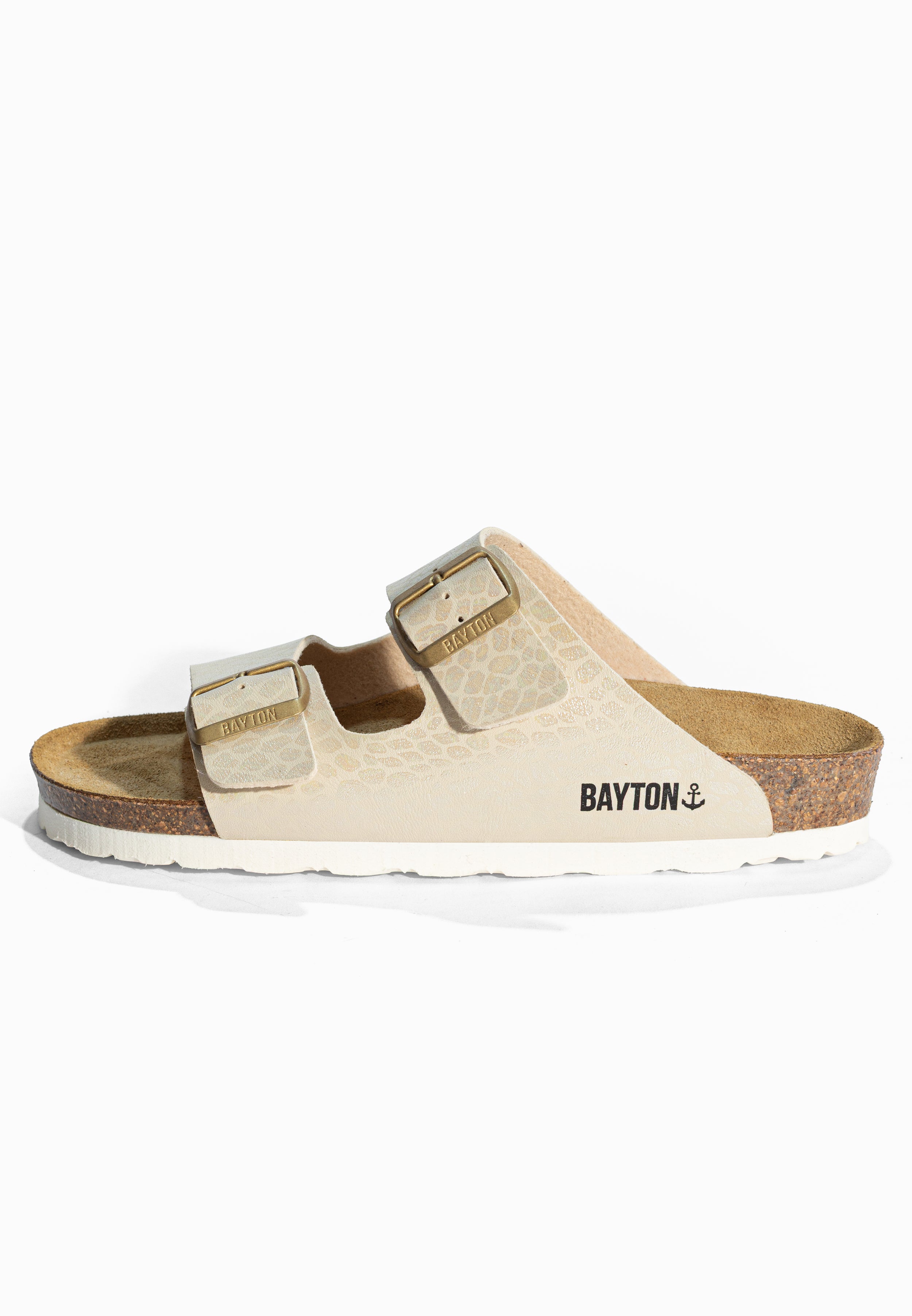 Sandales 2 Brides Atlas Beige Bayton pour Femme
