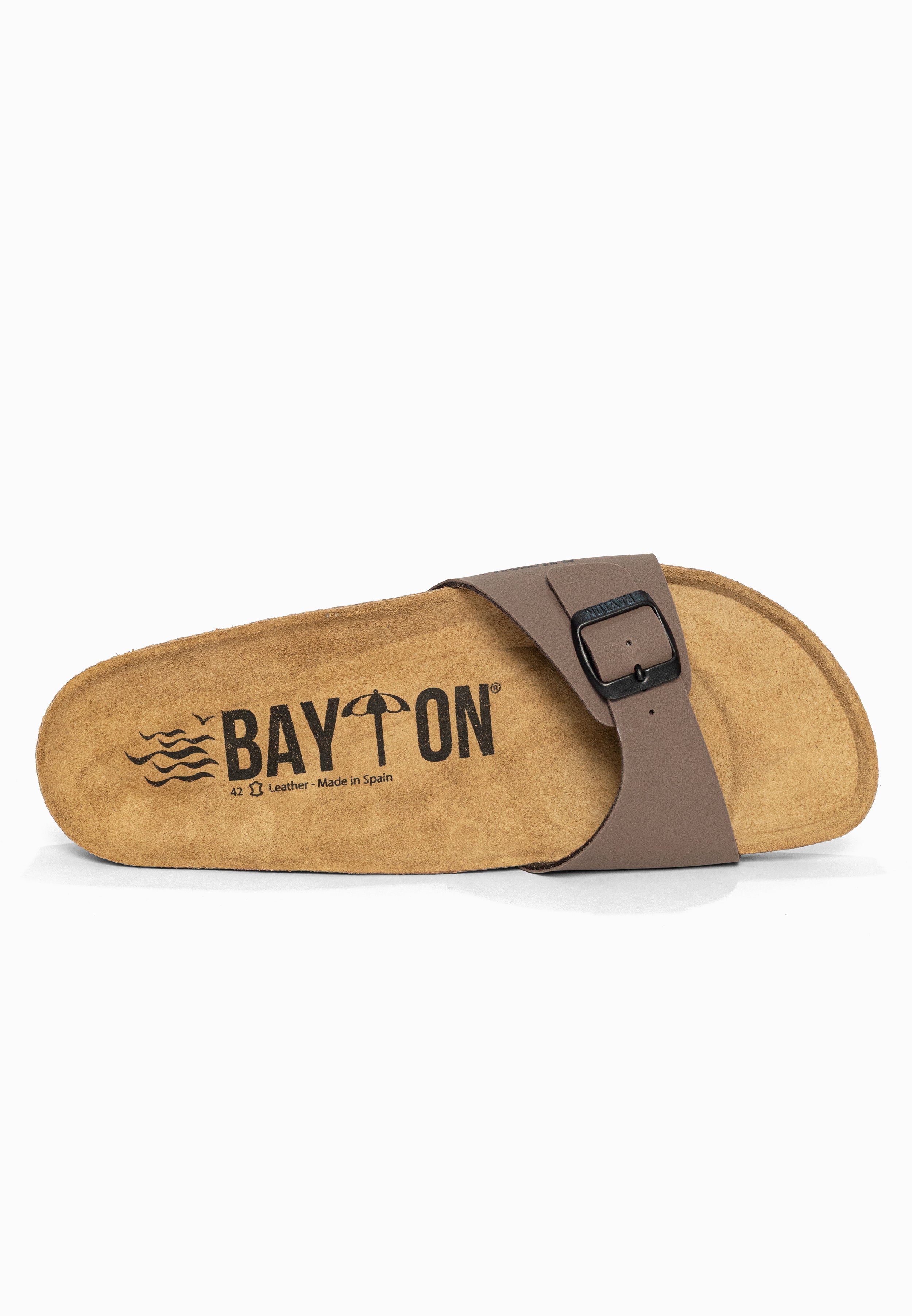 Sandales 1 Bride Zephyr Marron Bayton pour Homme