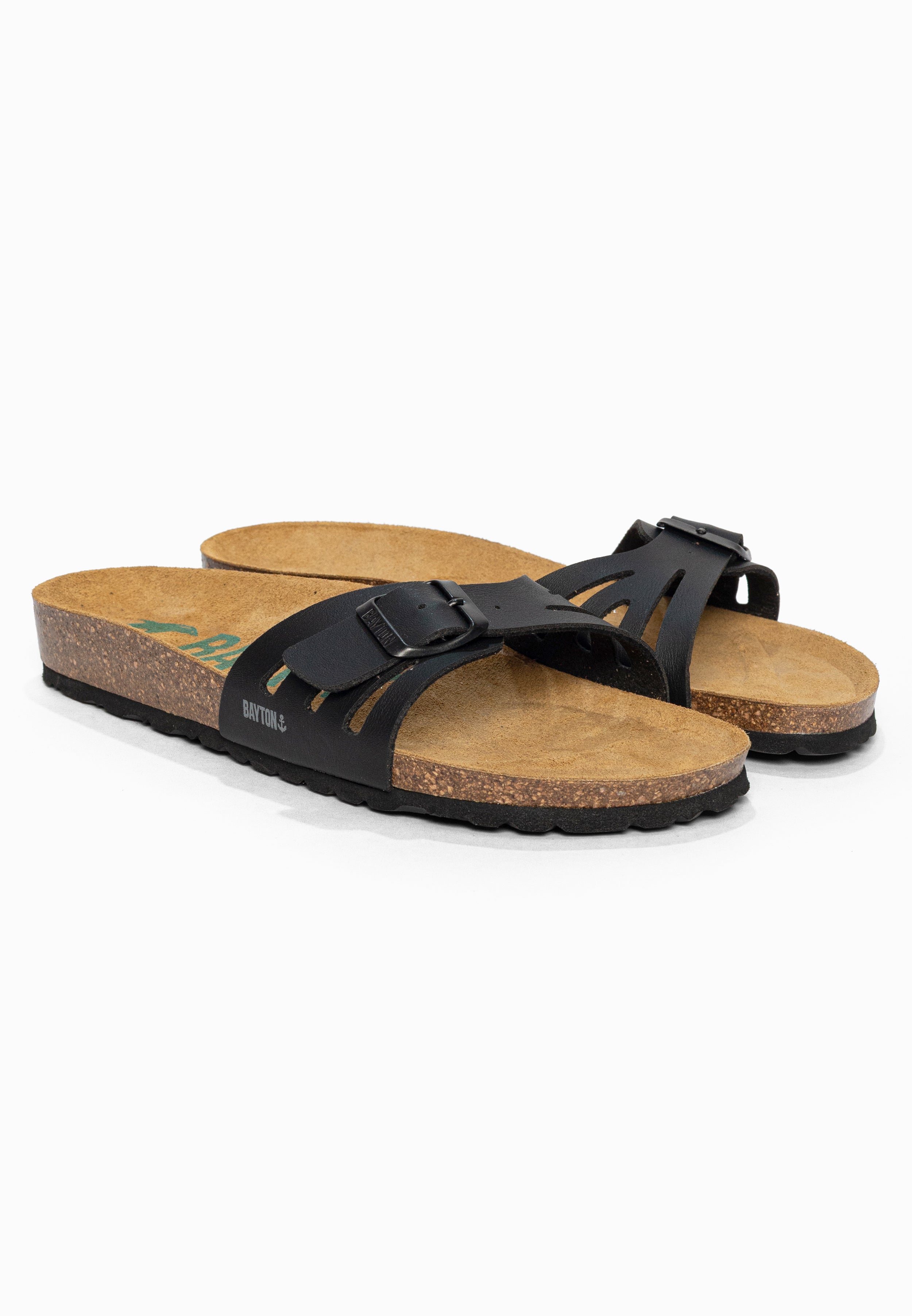 Sandales 1 Bride Athena Noir Bayton pour Femme