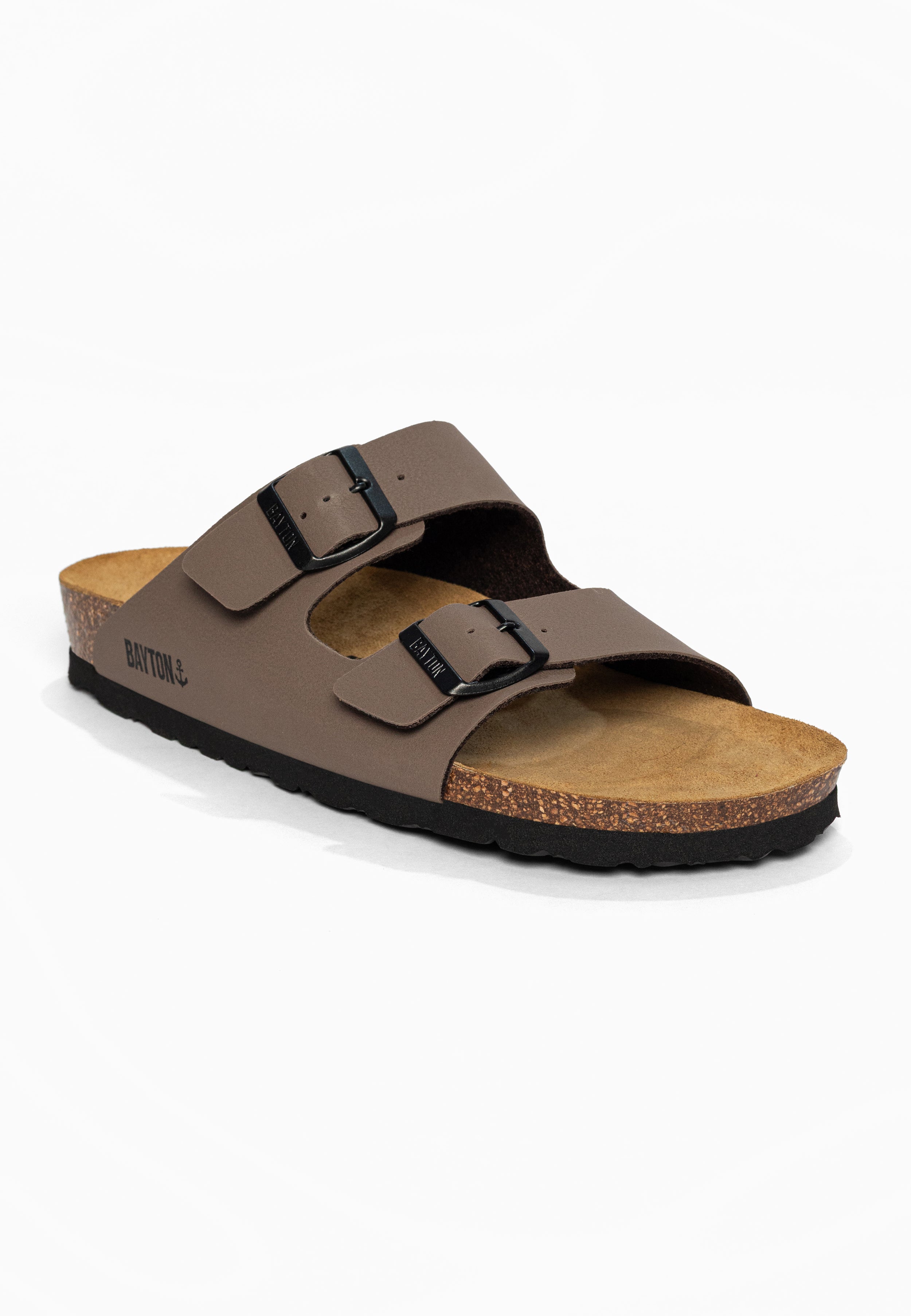 Sandales 2 Brides Atlas Taupe Bayton pour Homme