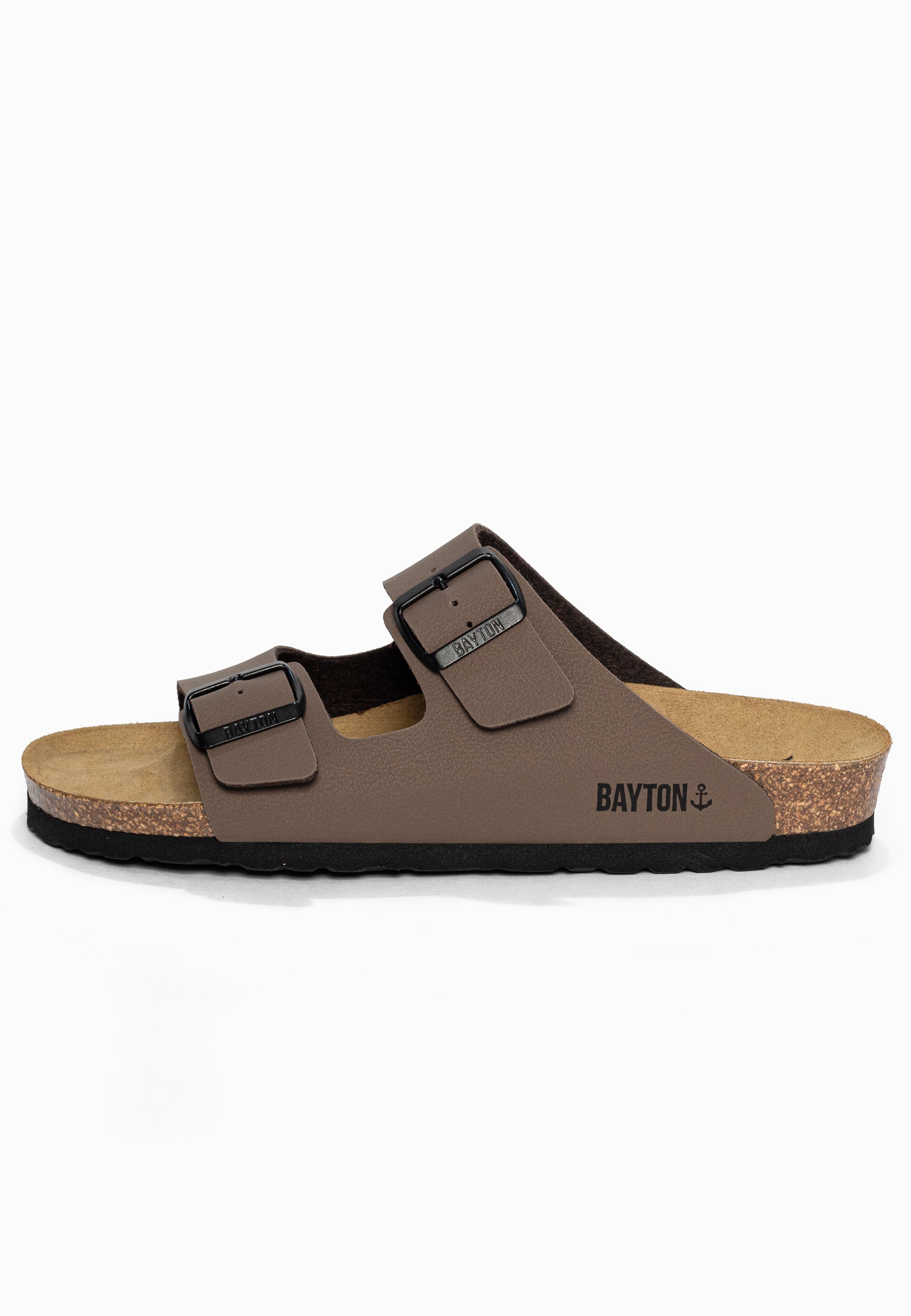 Sandales 2 Brides Atlas Taupe Bayton pour Homme