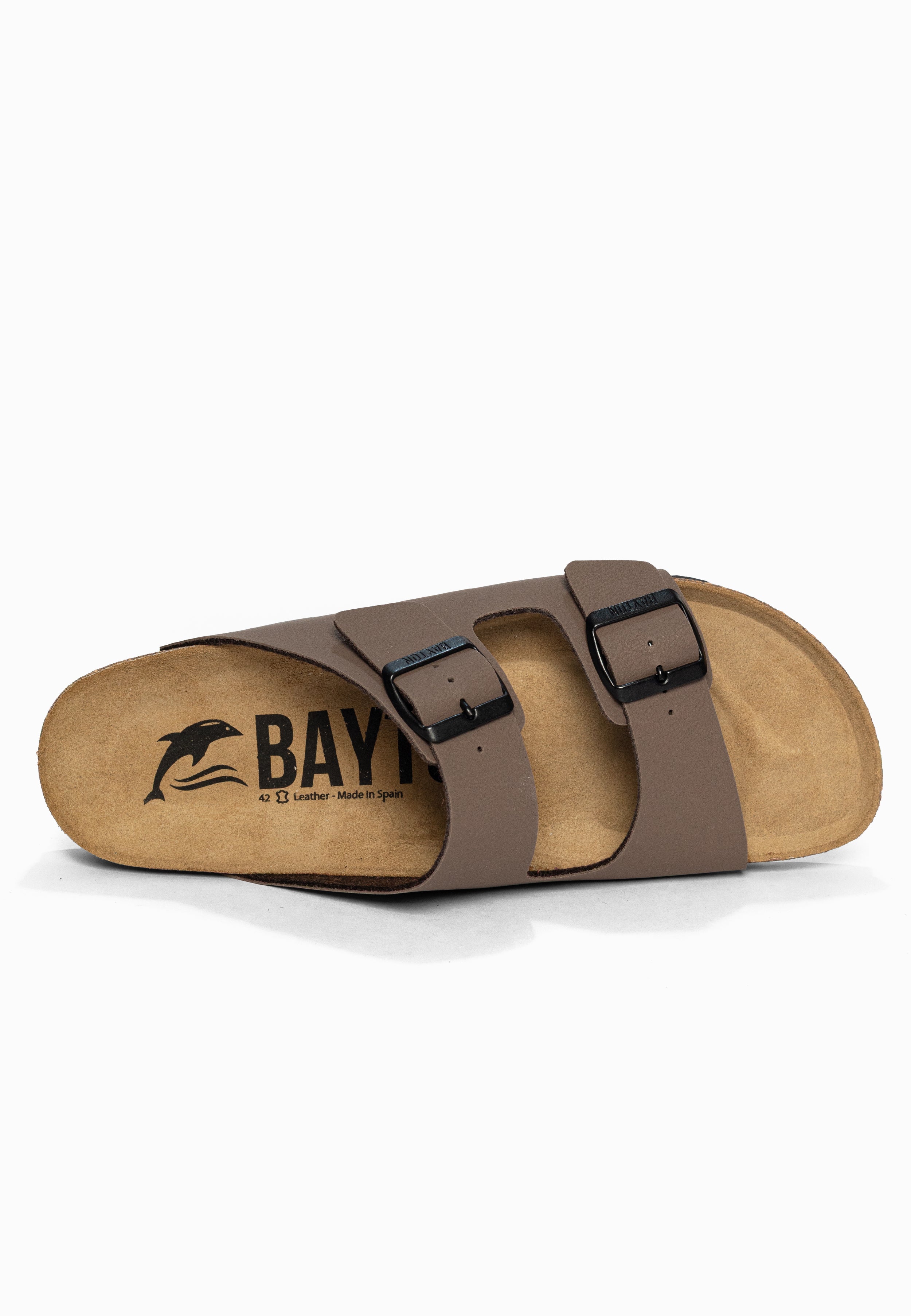 Sandales 2 Brides Atlas Taupe Bayton pour Homme