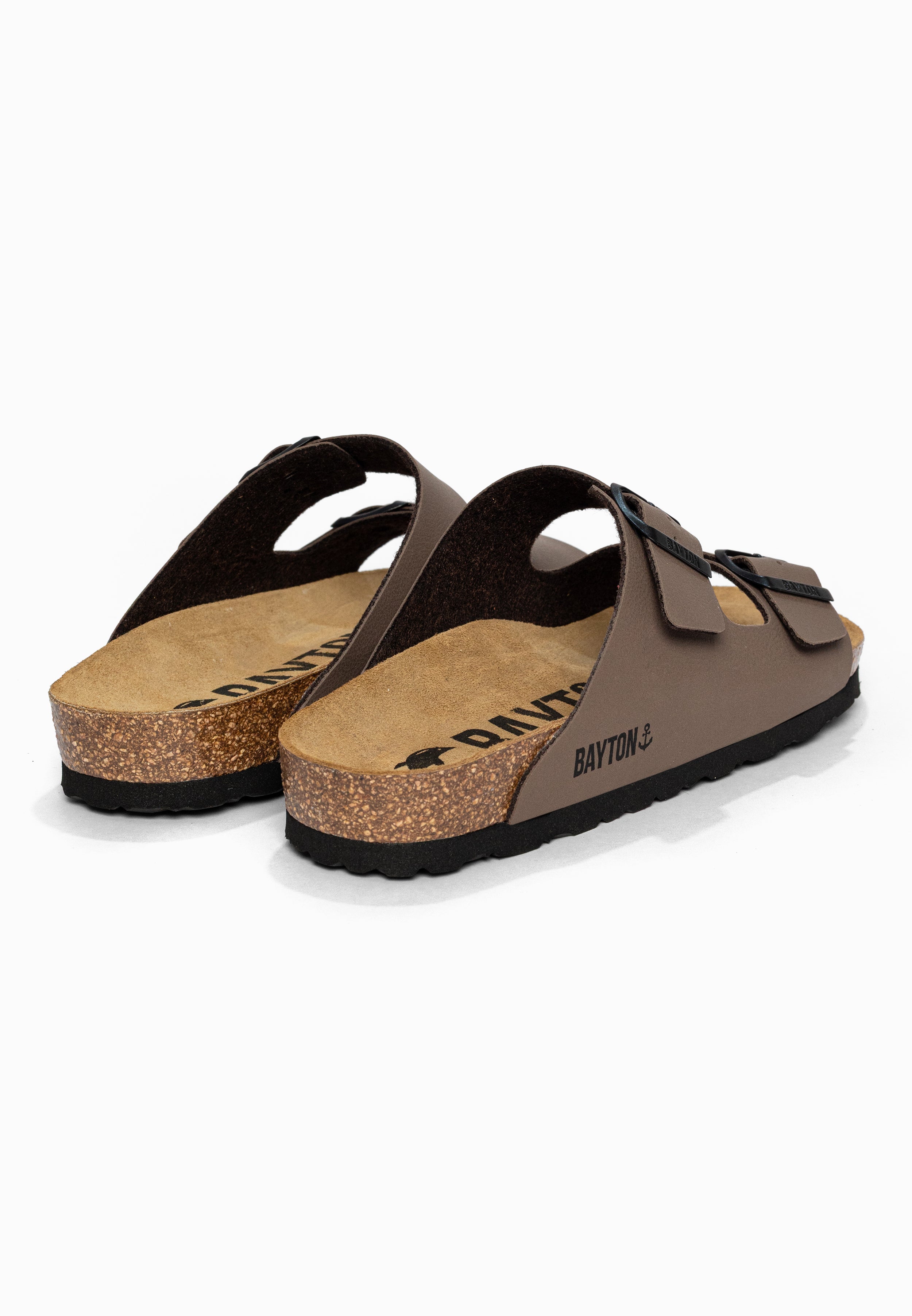 Sandales 2 Brides Atlas Taupe Bayton pour Homme