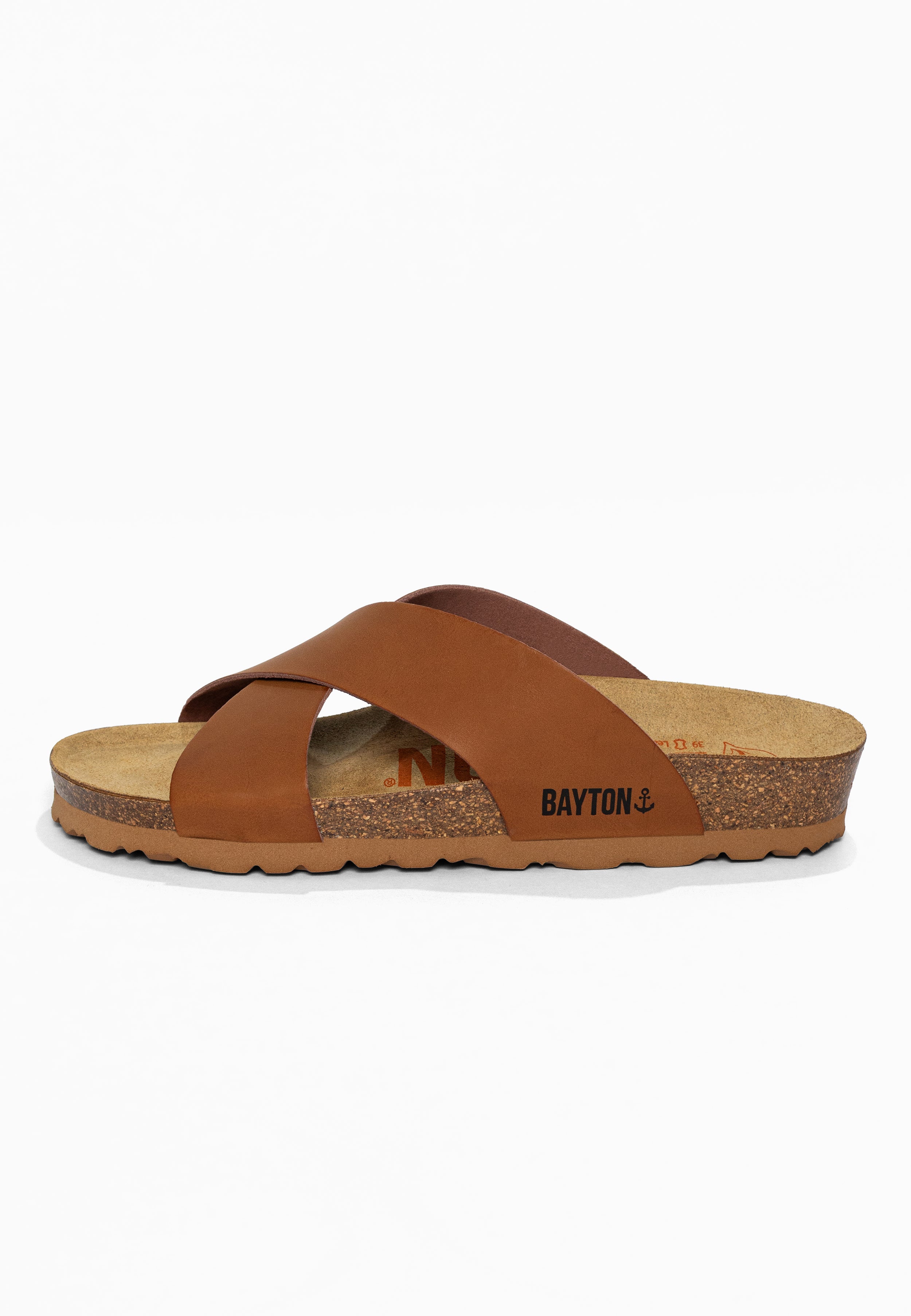 Sandales 2 Brides Gomera Camel Bayton pour Femme