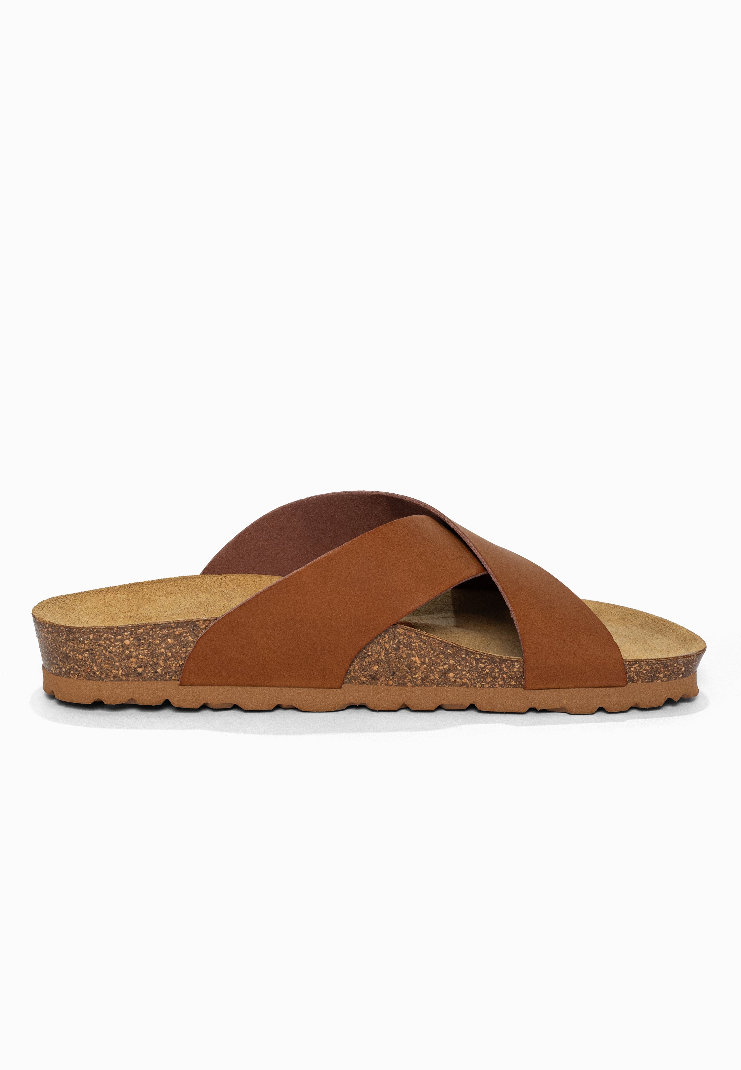 Sandales 2 Brides Gomera Camel Bayton pour Femme