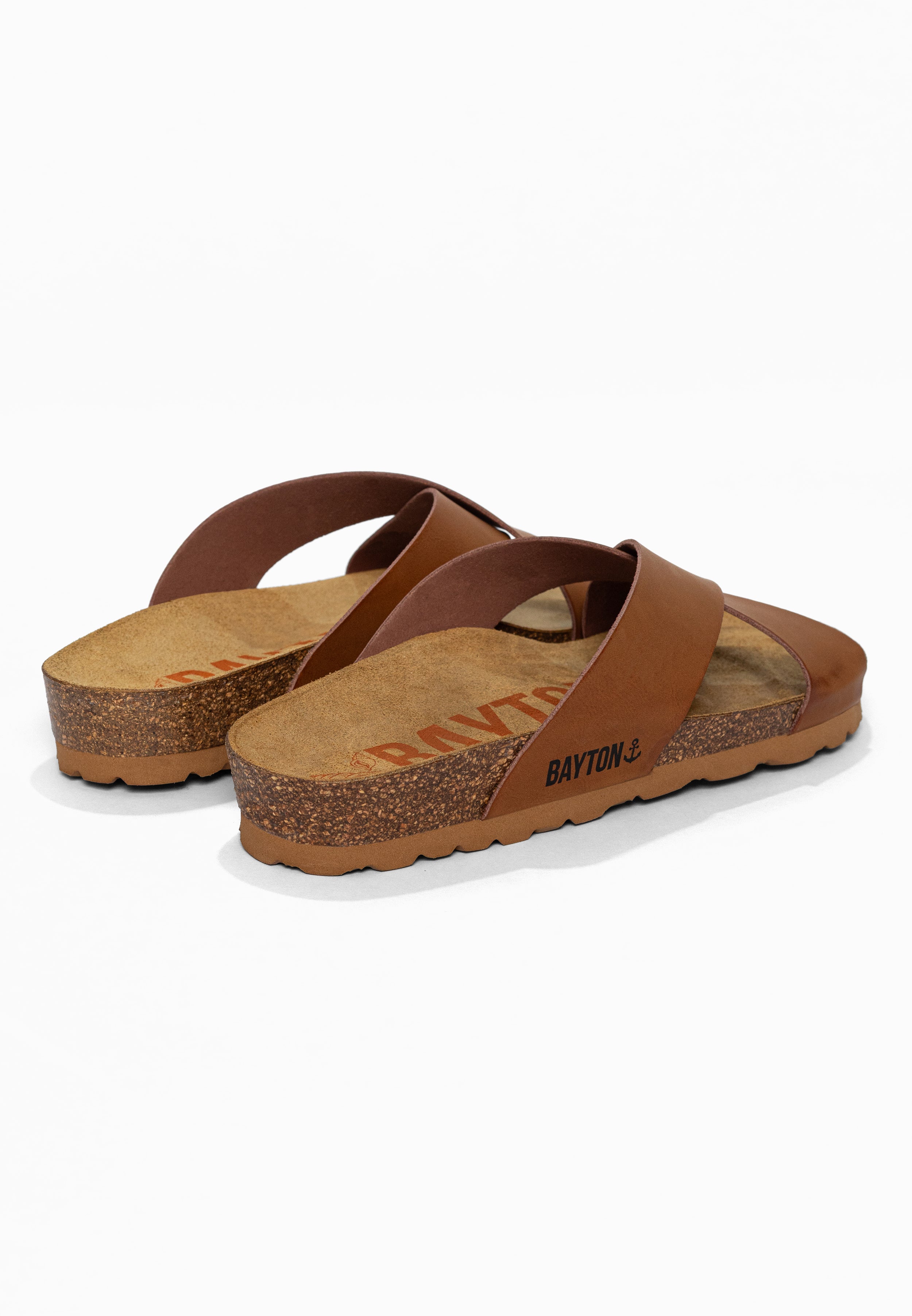 Sandales 2 Brides Gomera Camel Bayton pour Femme