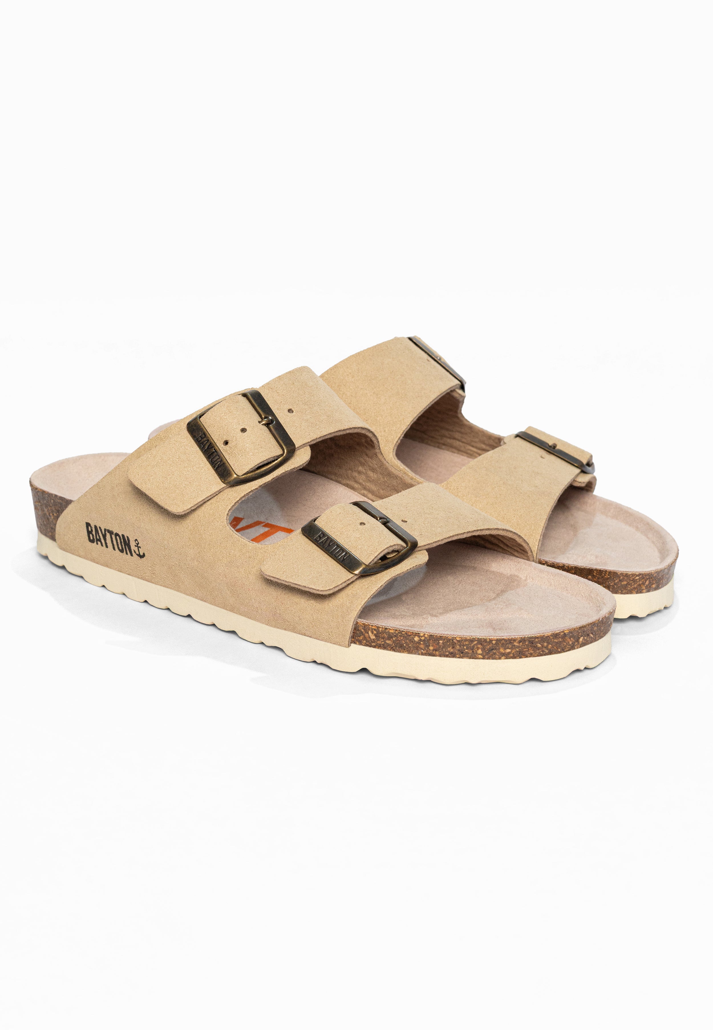 Sandales 2 Brides Atlas Beige Bayton pour Femme