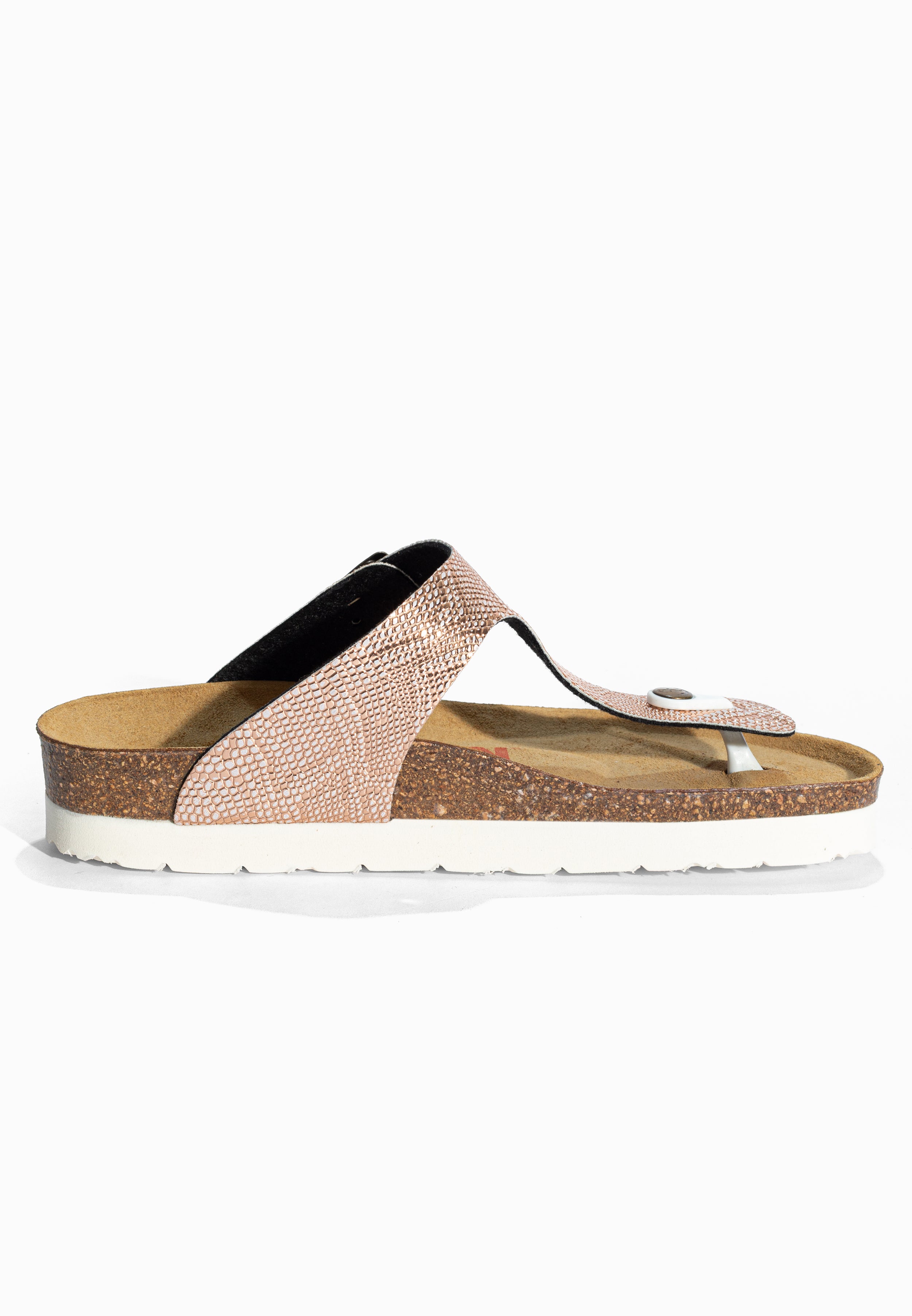 Sandales à Entre-doigts Mercure Rose gold Bayton pour Femme