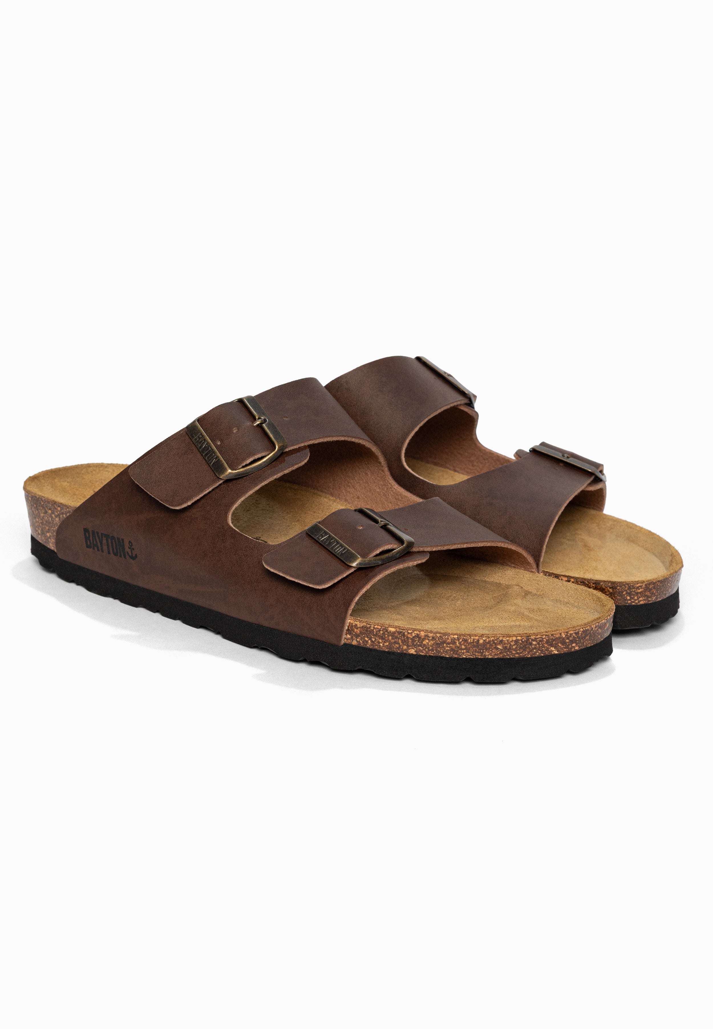 Sandales 2 Brides Atlas Marron Bayton pour Homme