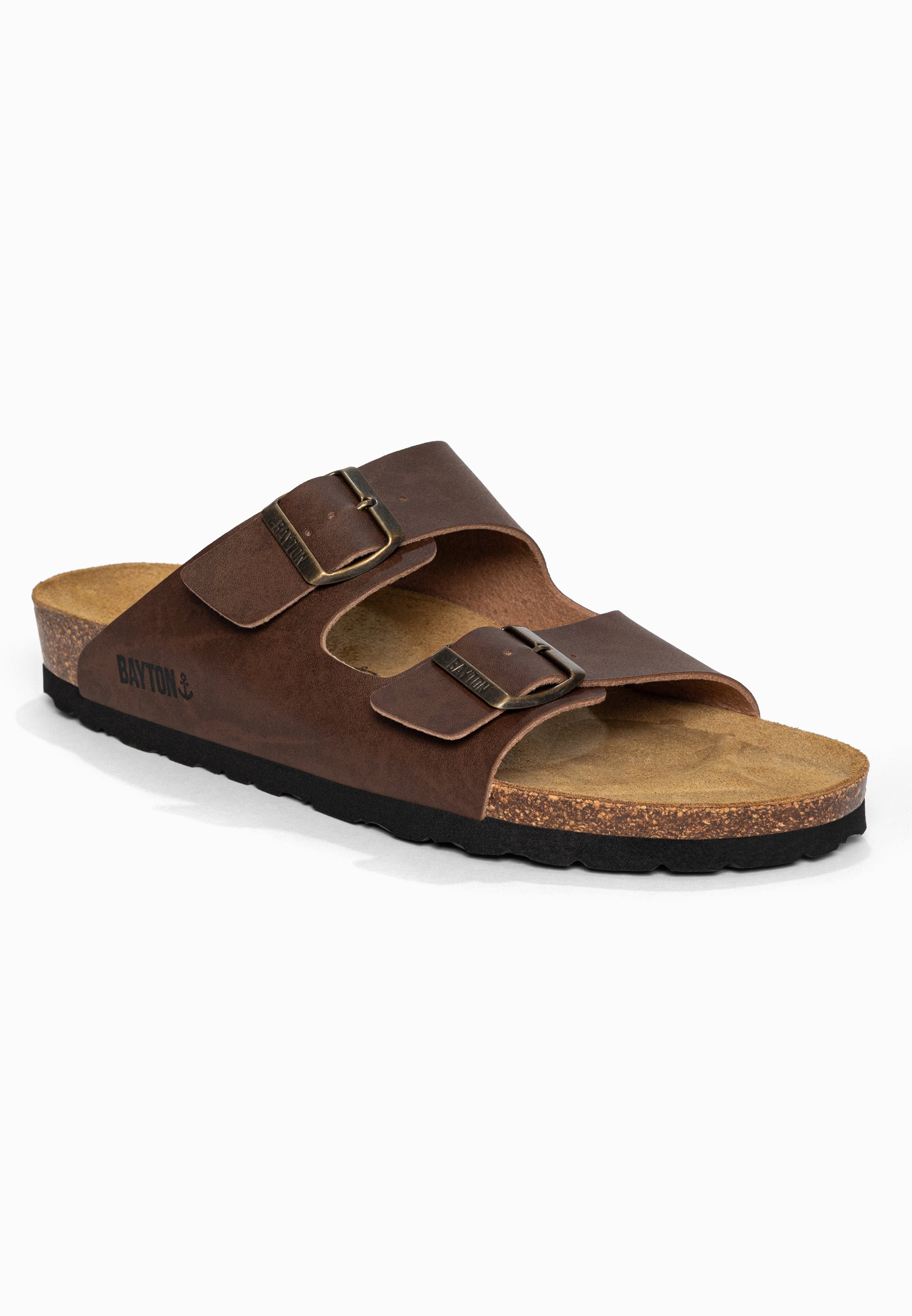 Sandales 2 Brides Atlas Marron Bayton pour Homme