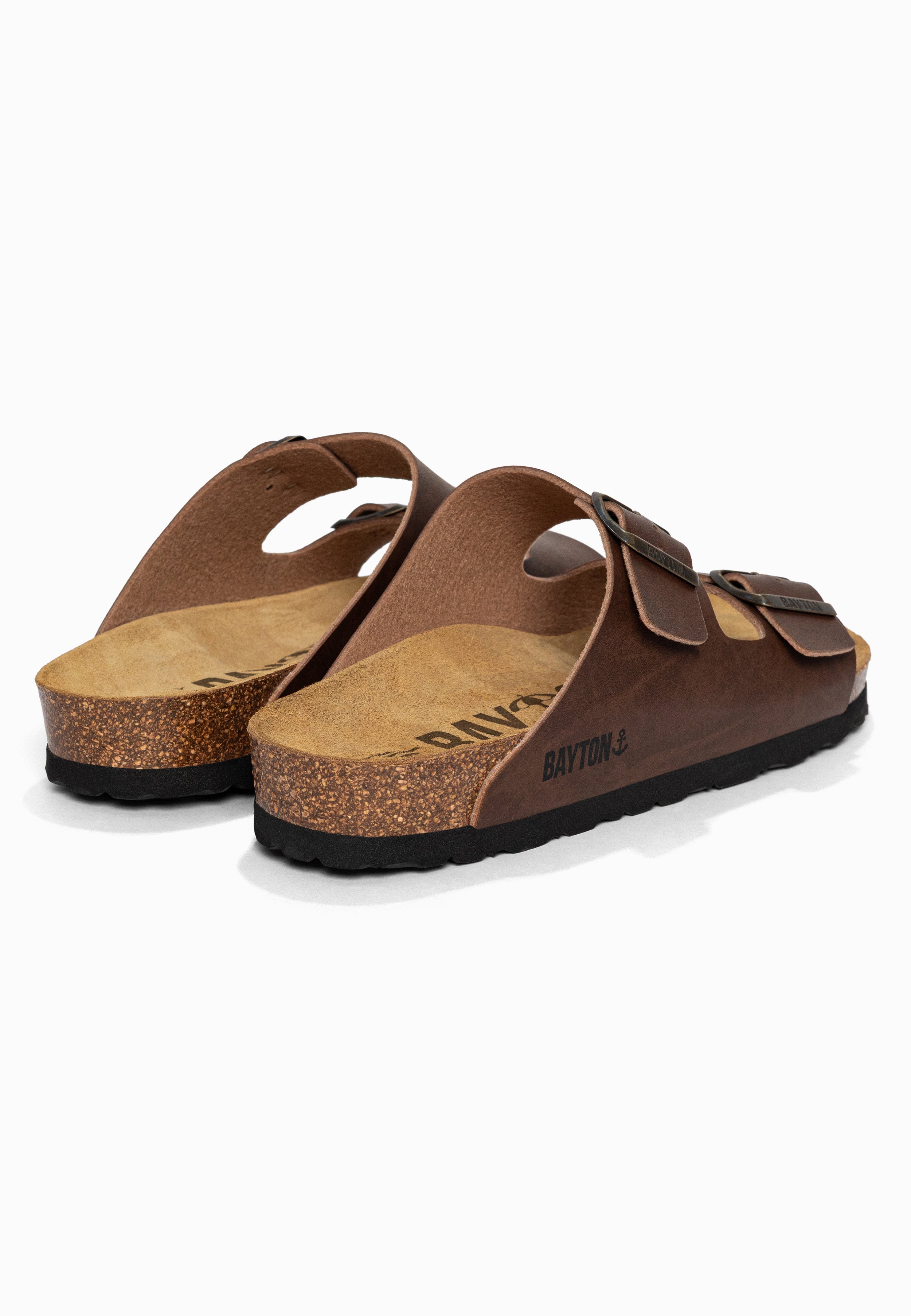 Sandales 2 Brides Atlas Marron Bayton pour Homme