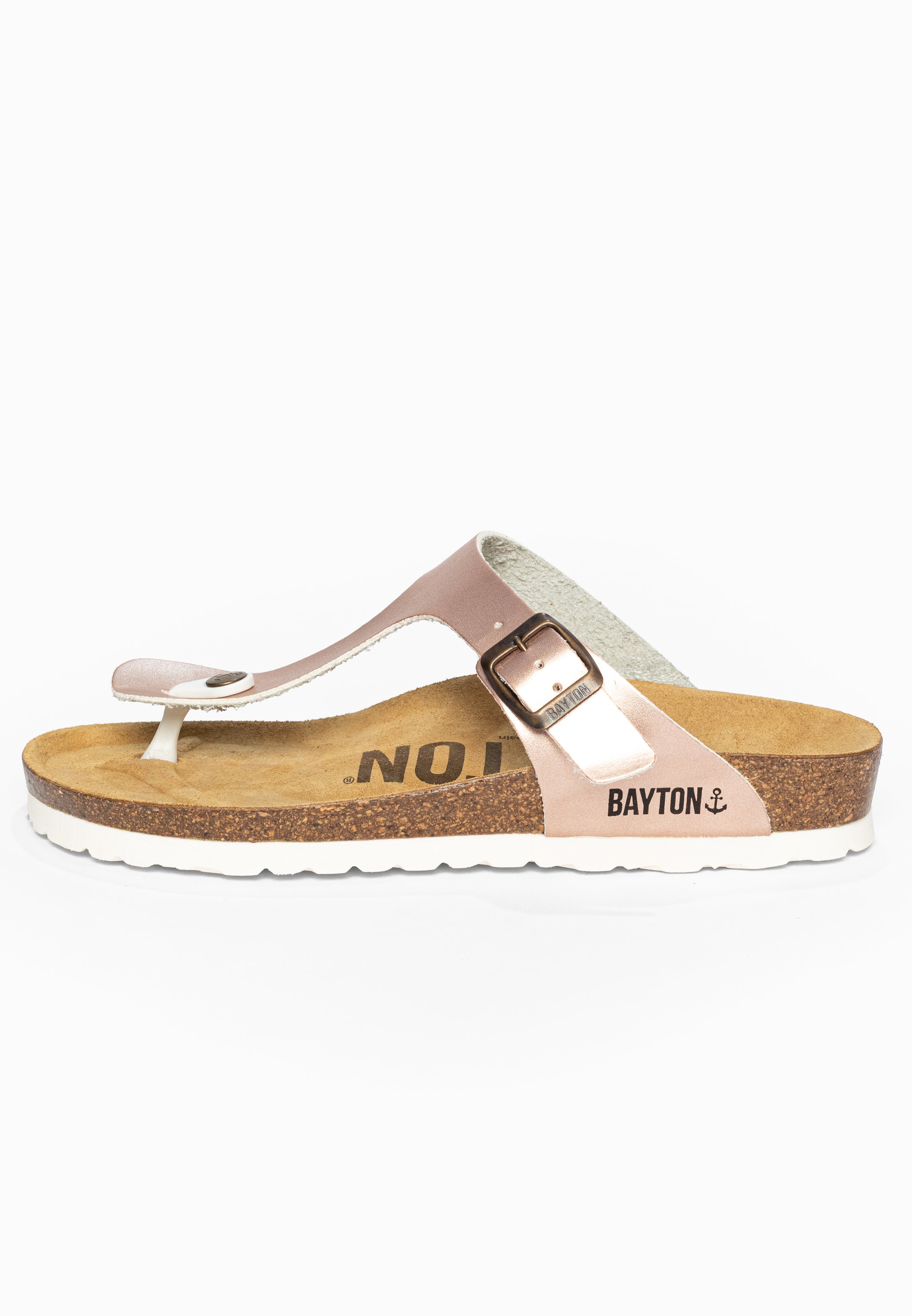 Sandales à Entre-doigts Mercure Rose gold Bayton pour Femme