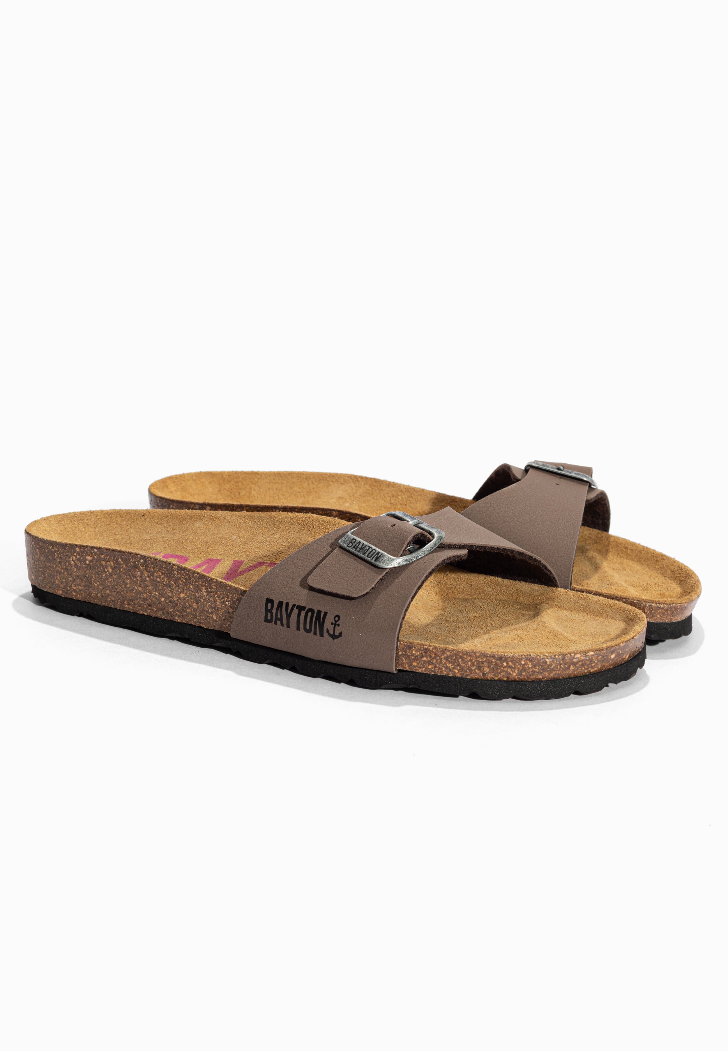 Sandales 1 Bride Zephyr Taupe Bayton pour Femme
